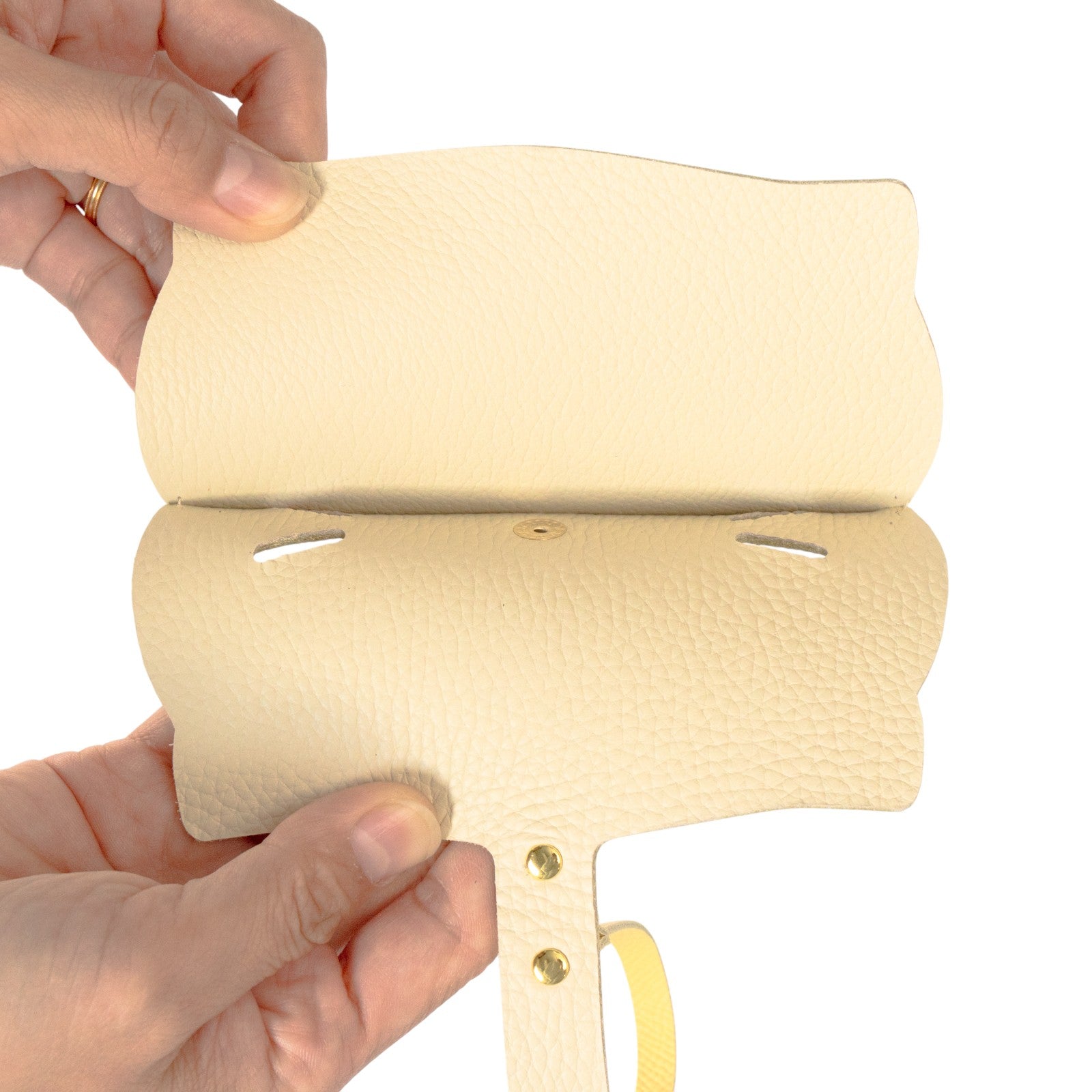 にゃんフェイス めがねケース キュイール・ミネルバ / カナリア