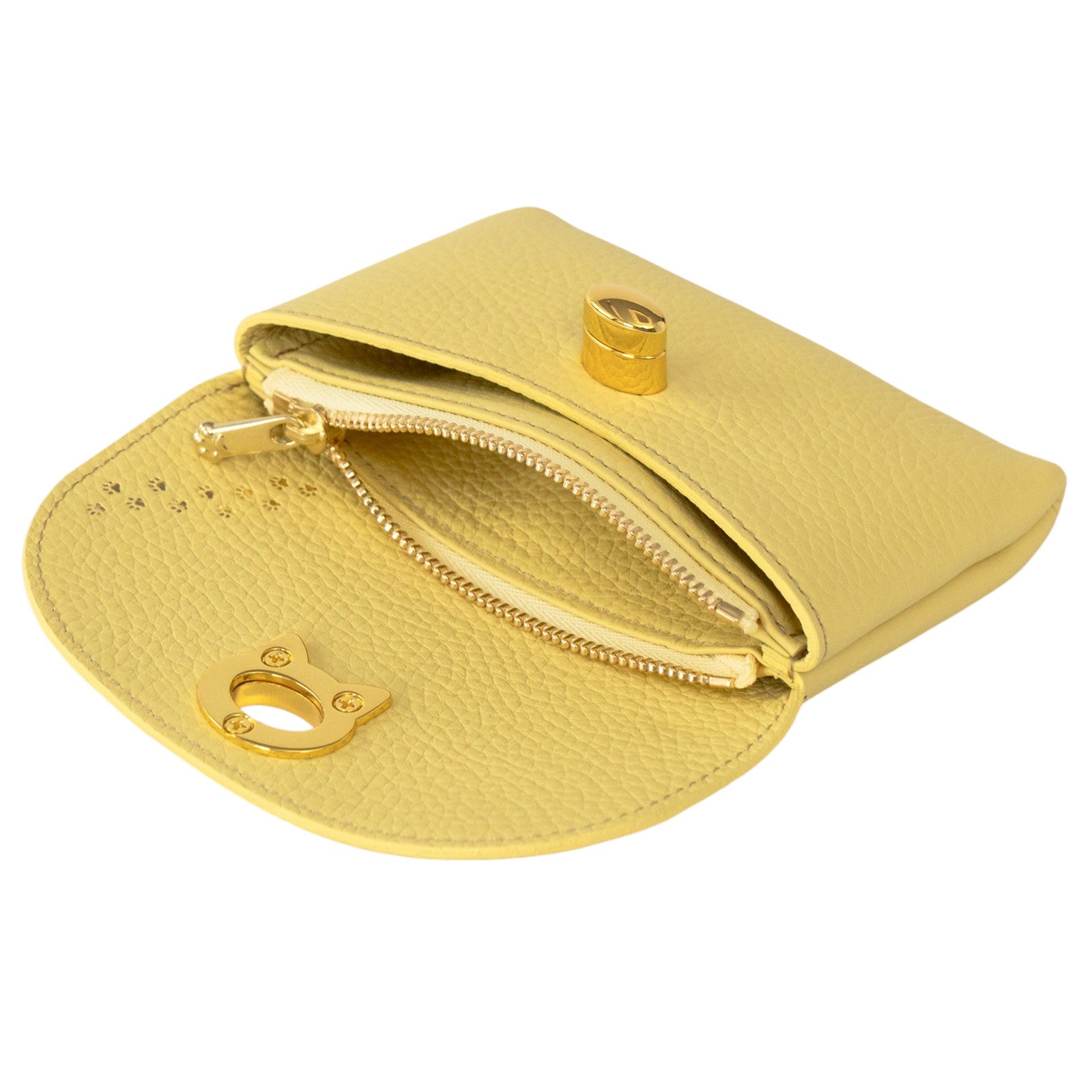 Flap Wallet - Frounya Medium Sakura Neko Charm SET / Jaune Poussin