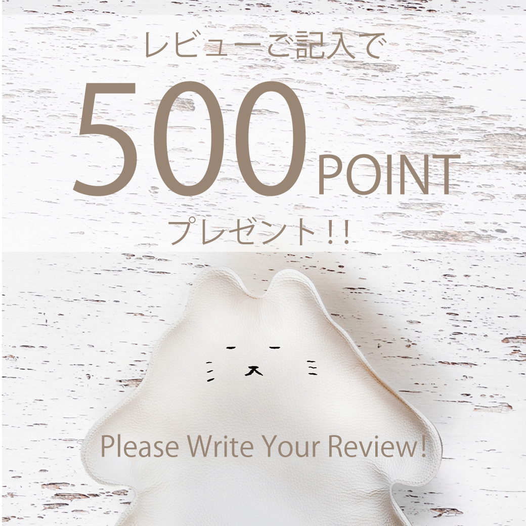 レビューご記入で５００ポイントプレゼント中！