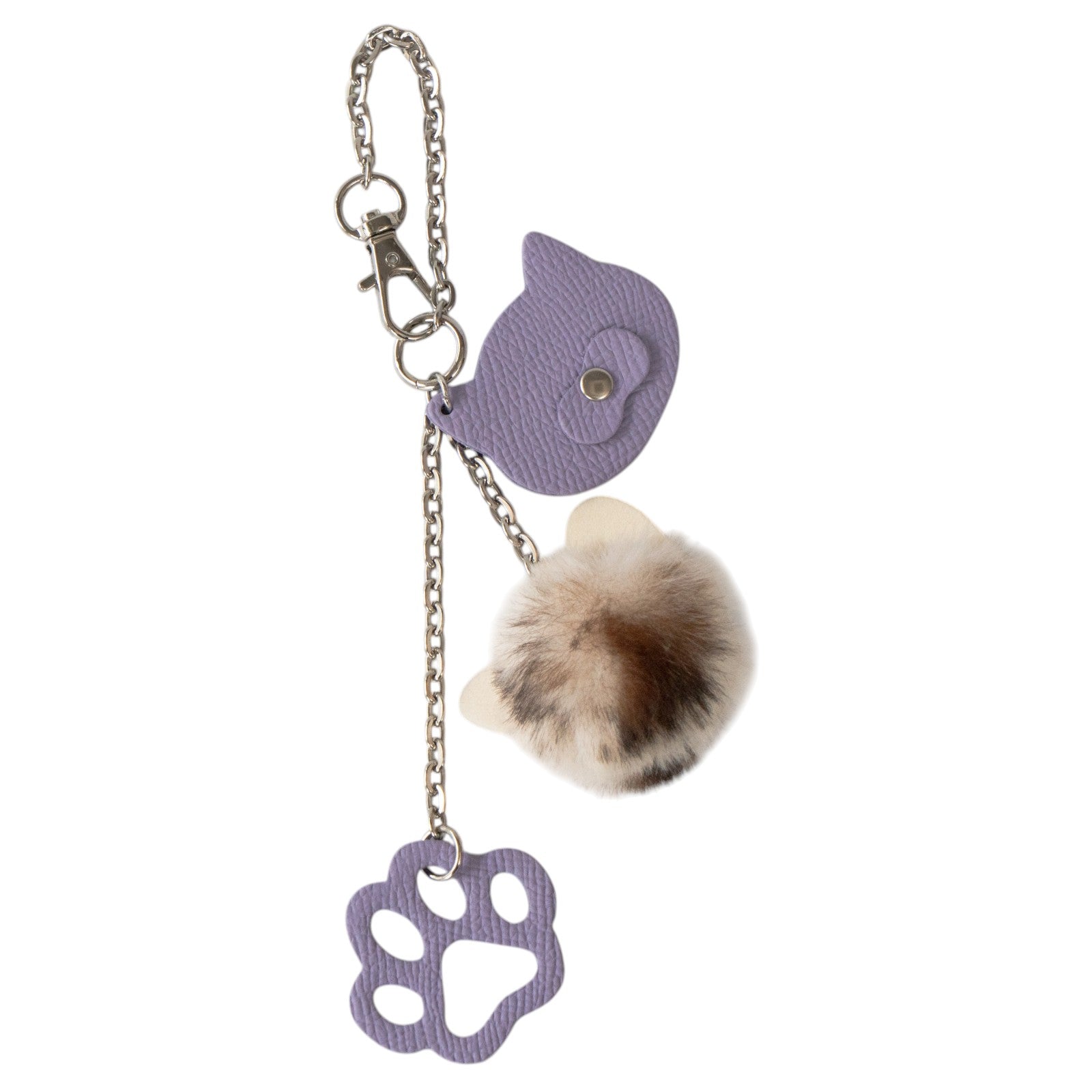 【数量限定】ショルダーバッグ・PAW  ノベルティーチャーム付き  /  ブラック [選べるねこ金具]