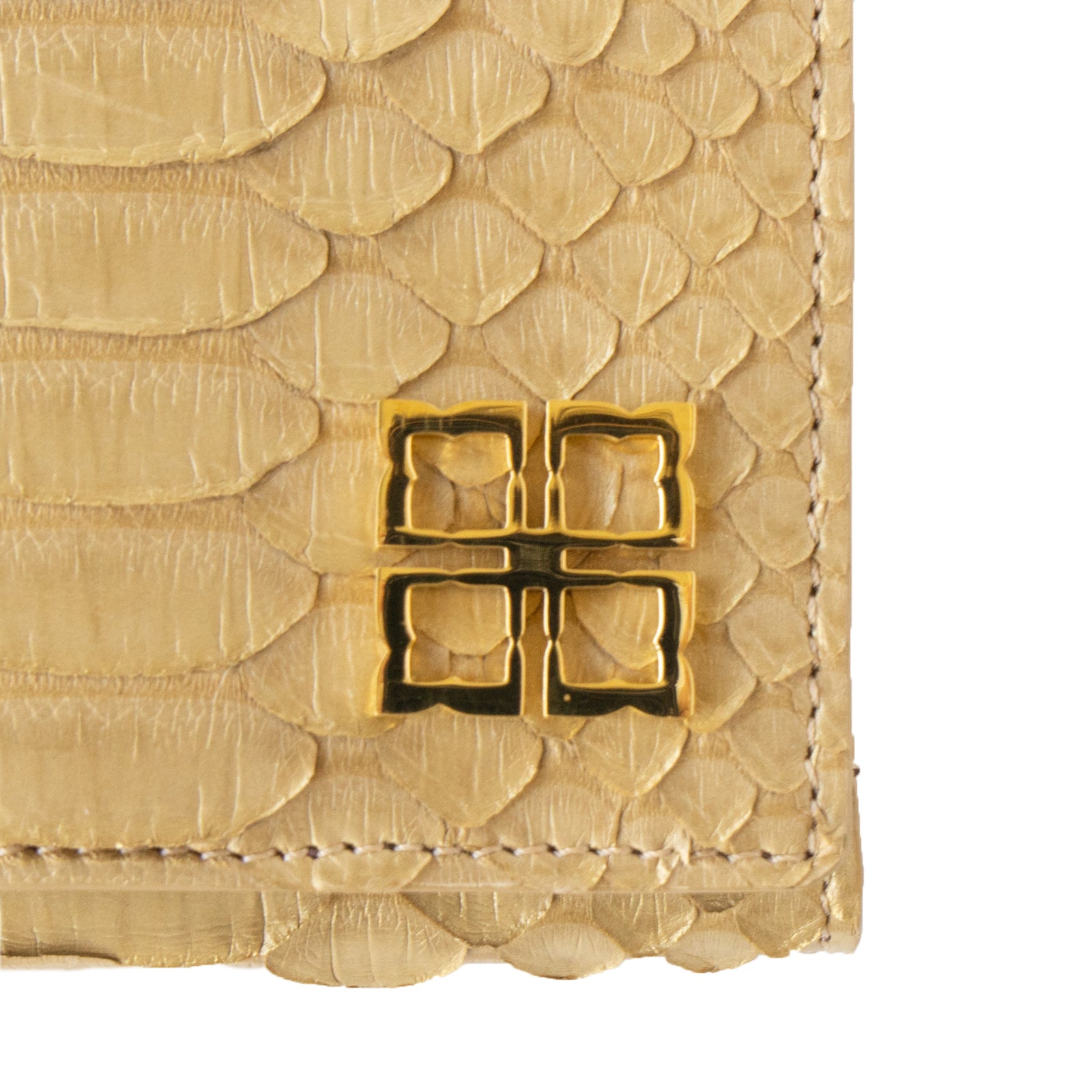 [Made to order 9/13 (Fri) - 9/23 (Mon)] Handy Wallet Opera Lily Grande Gold Python / Antique Gold