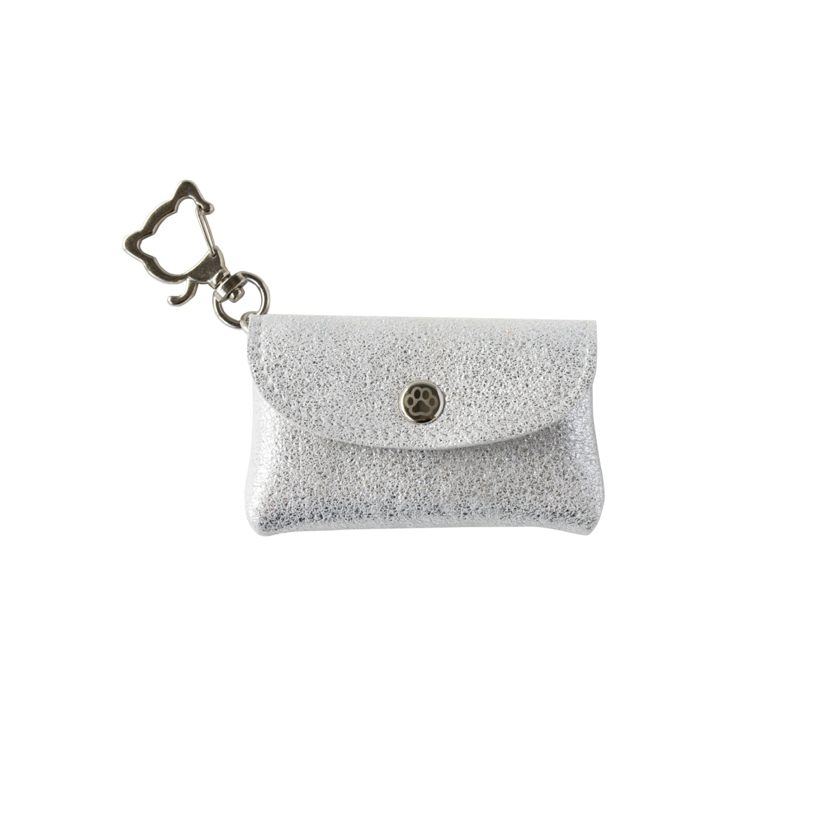 [8/8 (Thu) International Cat Day - One-day only pre-order sale] Sparkly flap key ring - Furnya Nano / Silver