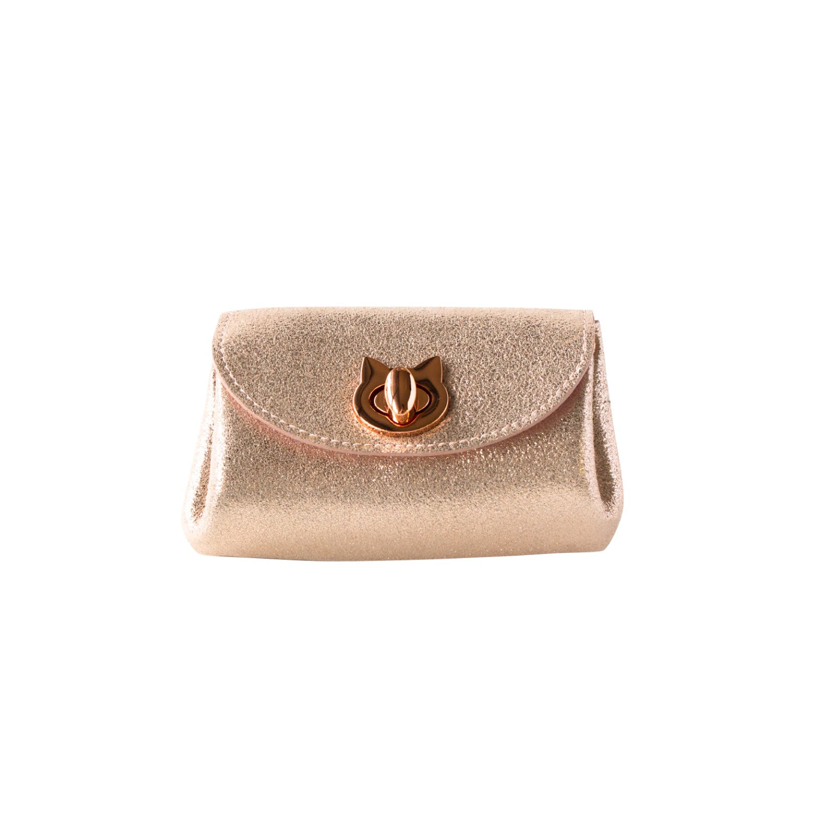 Sparkling Shell Pouch CAT / Rose Gold