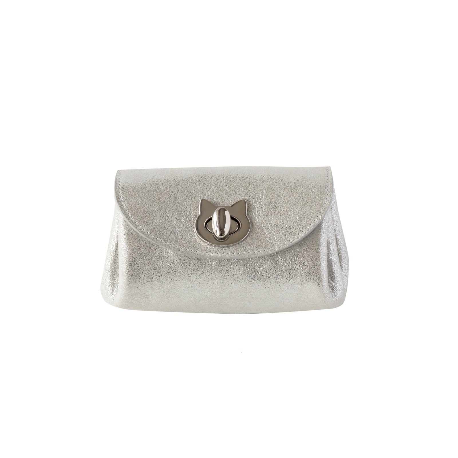 [8/8 (Thurs) International Cat Day - One-day only pre-order sale] Sparkly Shell Pouch CAT / Silver