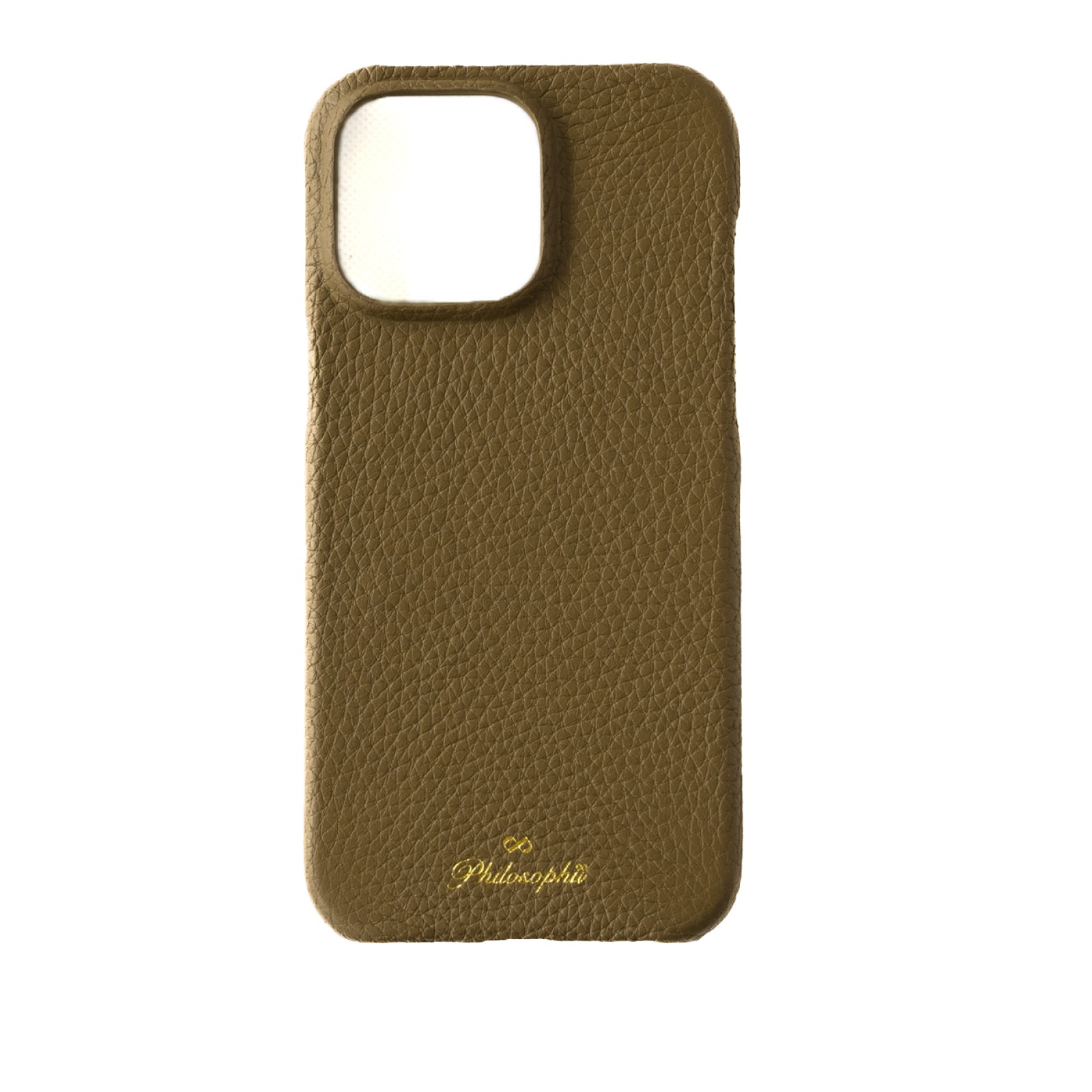 [6th Anniversary Thanksgiving] iPhone Back Cover (iPhone15 ProMax/Etoupe) Taurillon Clemence