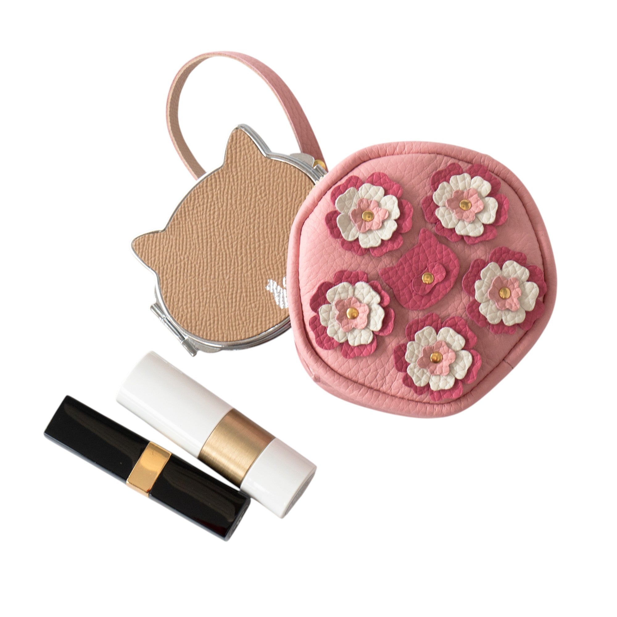 [Pre-order sales: Fri, May 15, 10:00 PM - Sun, May 17] Flower Nyancraft Pouch Cuir Mash / Sakura Pink