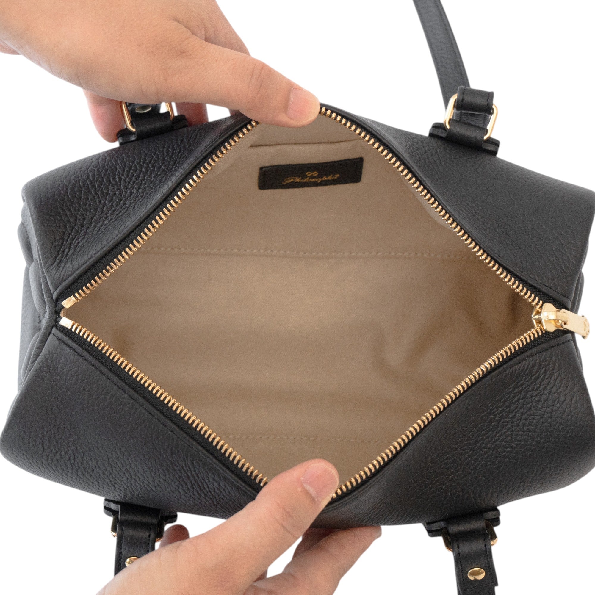 [10% OFF: Friday, May 22, 10:00 PM - Sunday, May 24] Mini Boston Bag - PAW Cuir Mash / Black