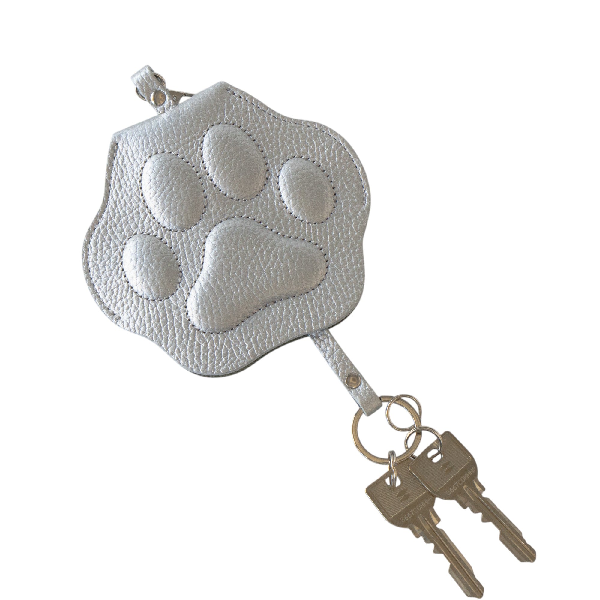 PAW Pass Case Crochette Cuir Mach / Silver