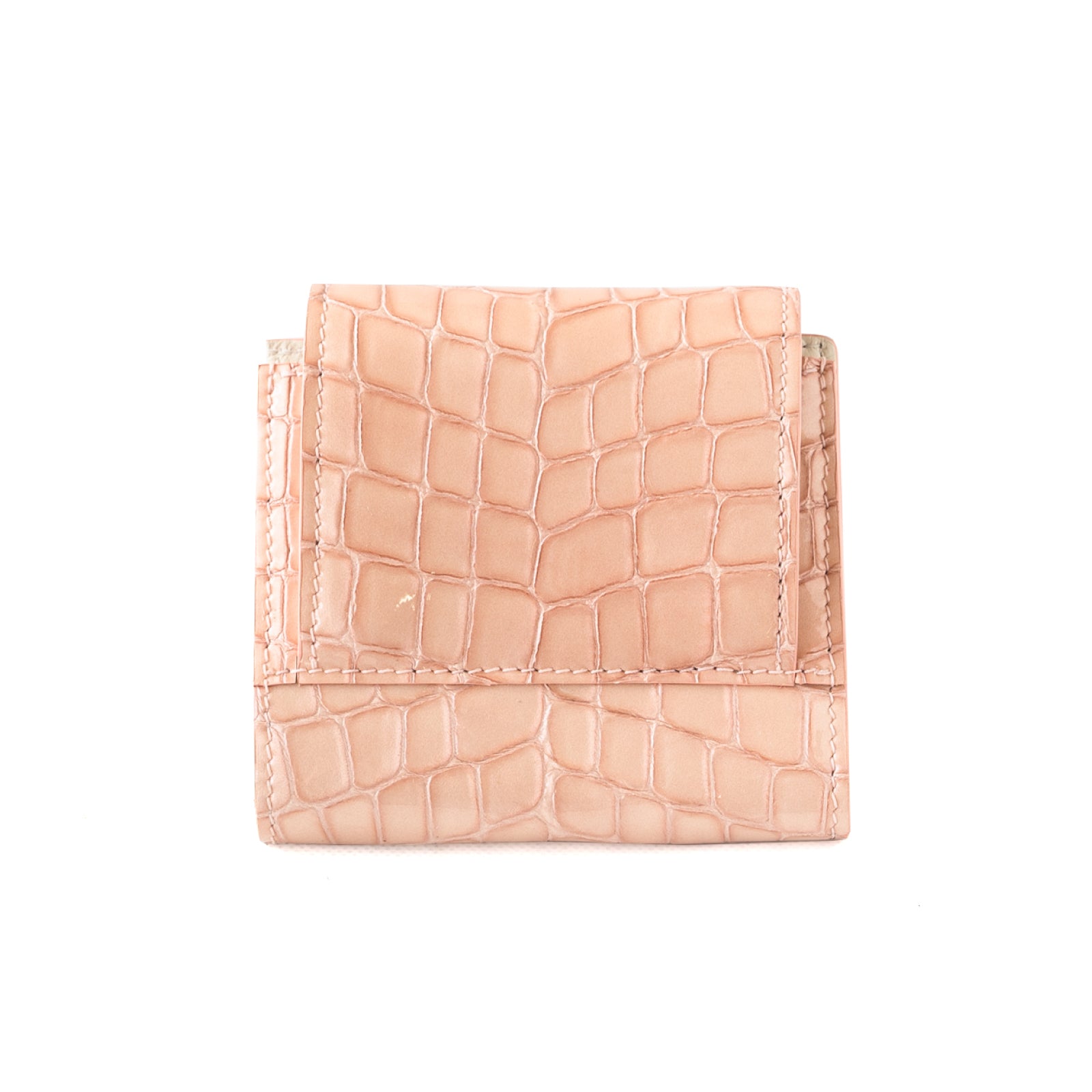 Bi-fold Wallet Eclair Chromer Leather / Peach Jelly