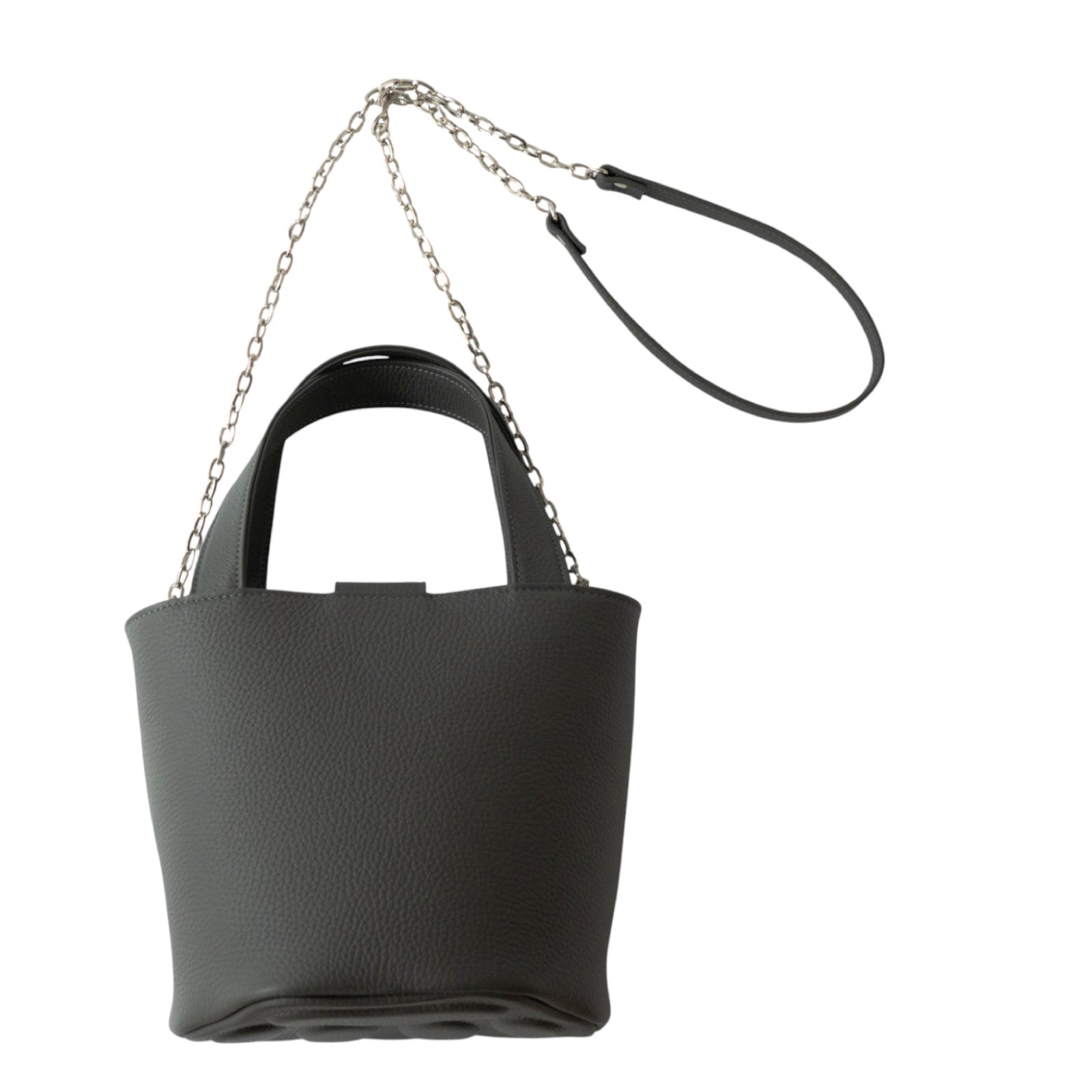 【12/7(日)22:00～ 26時間限定販売】【数量限定】 チェーンショルダー付きミニバッグ・PAW  (パウ)   / グラファイト