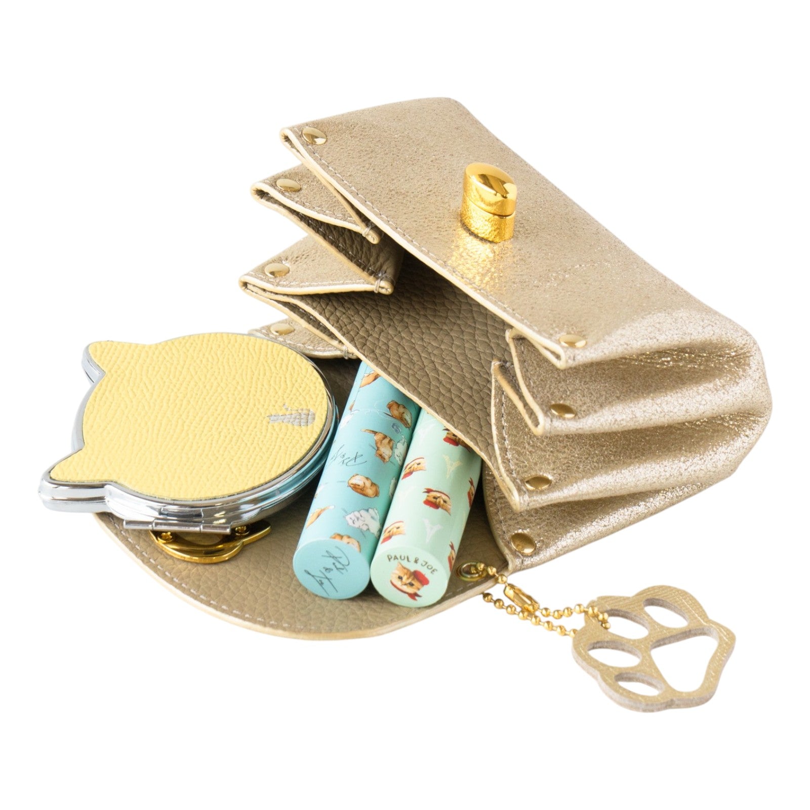 Sparkling Shell Pouch CAT / Gold