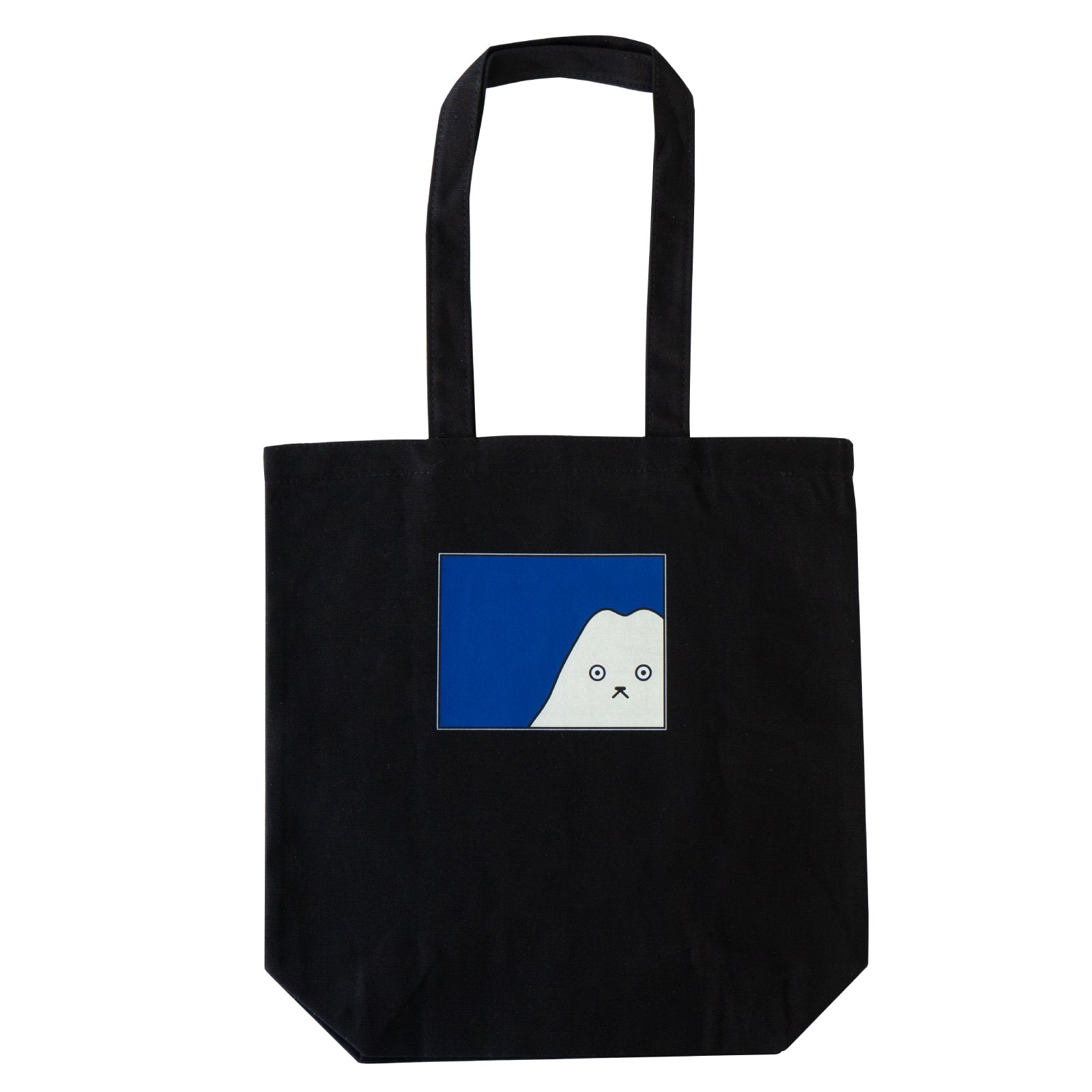 【期間限定：3月20日(金)22:00～22日(日)】にゃんぺんトートバッグ・M  [富士山にゃんぺん]  /  ブラック