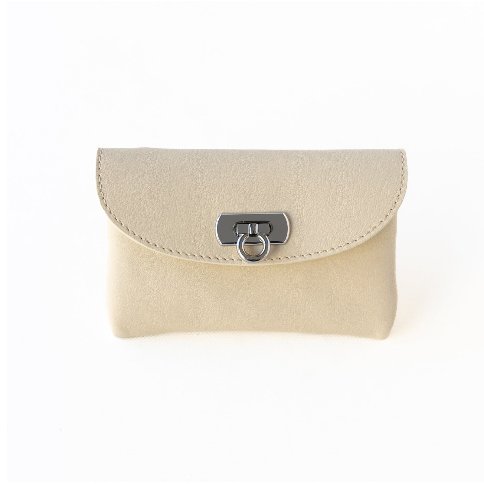 [6th Anniversary Sale] Soft Leather Flap Middle Wallet in Swift Leather / Crepe