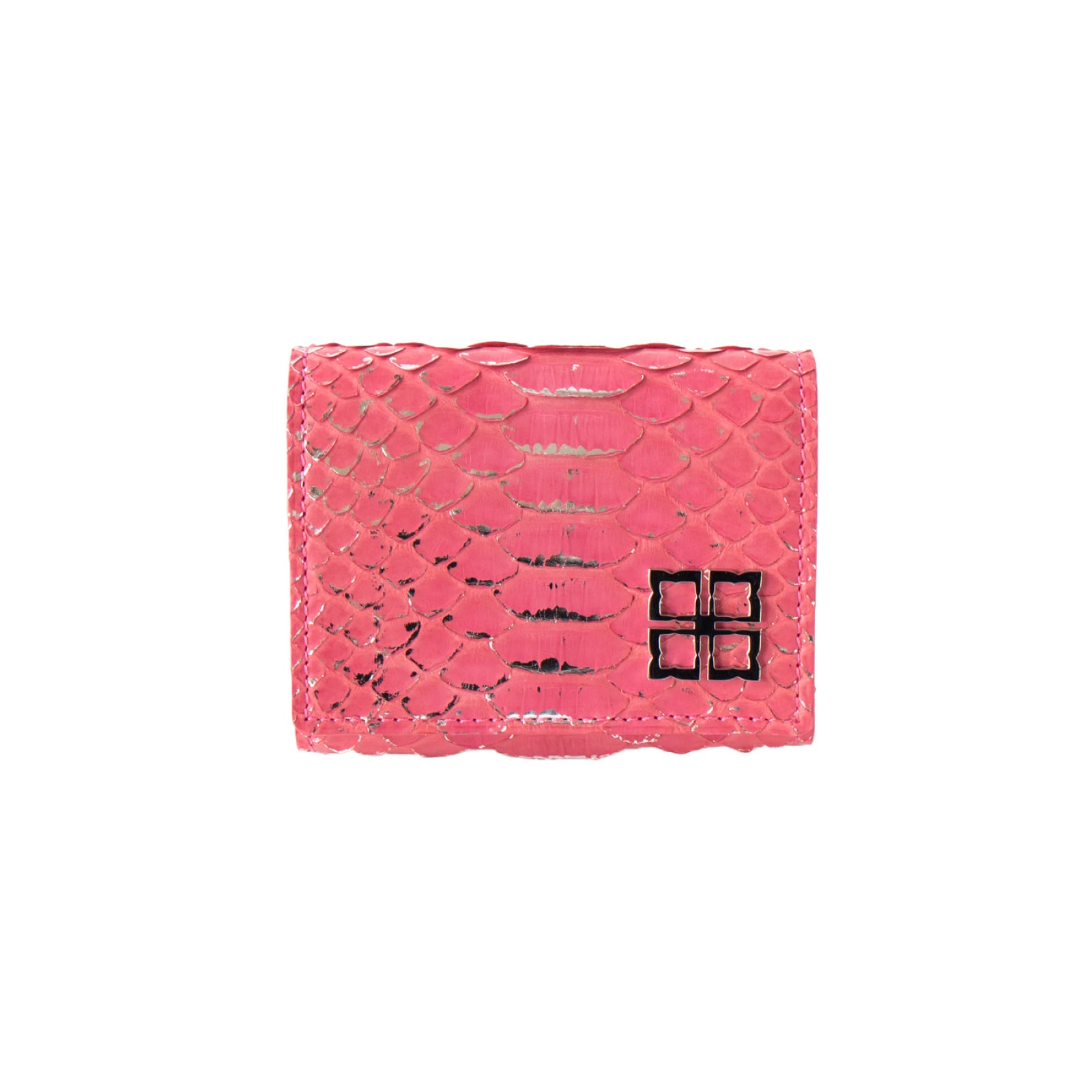 [Made to order 9/13 (Fri) - 9/23 (Mon)] Handy Wallet Opera Lily Foil Python / Silver Pink