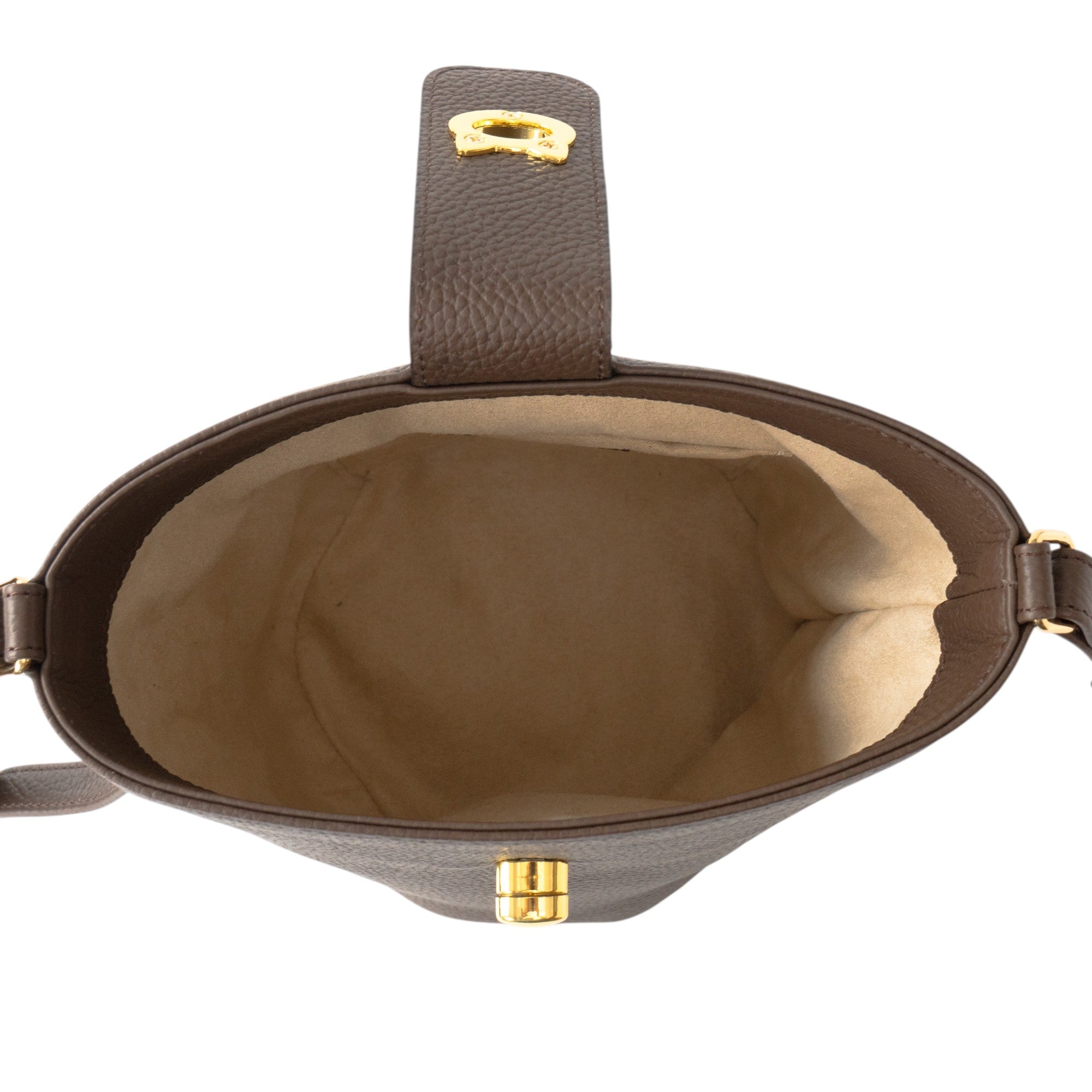 [New and Improved] Shoulder Bag PAW (Paw) Cuir Mash / Chocolate