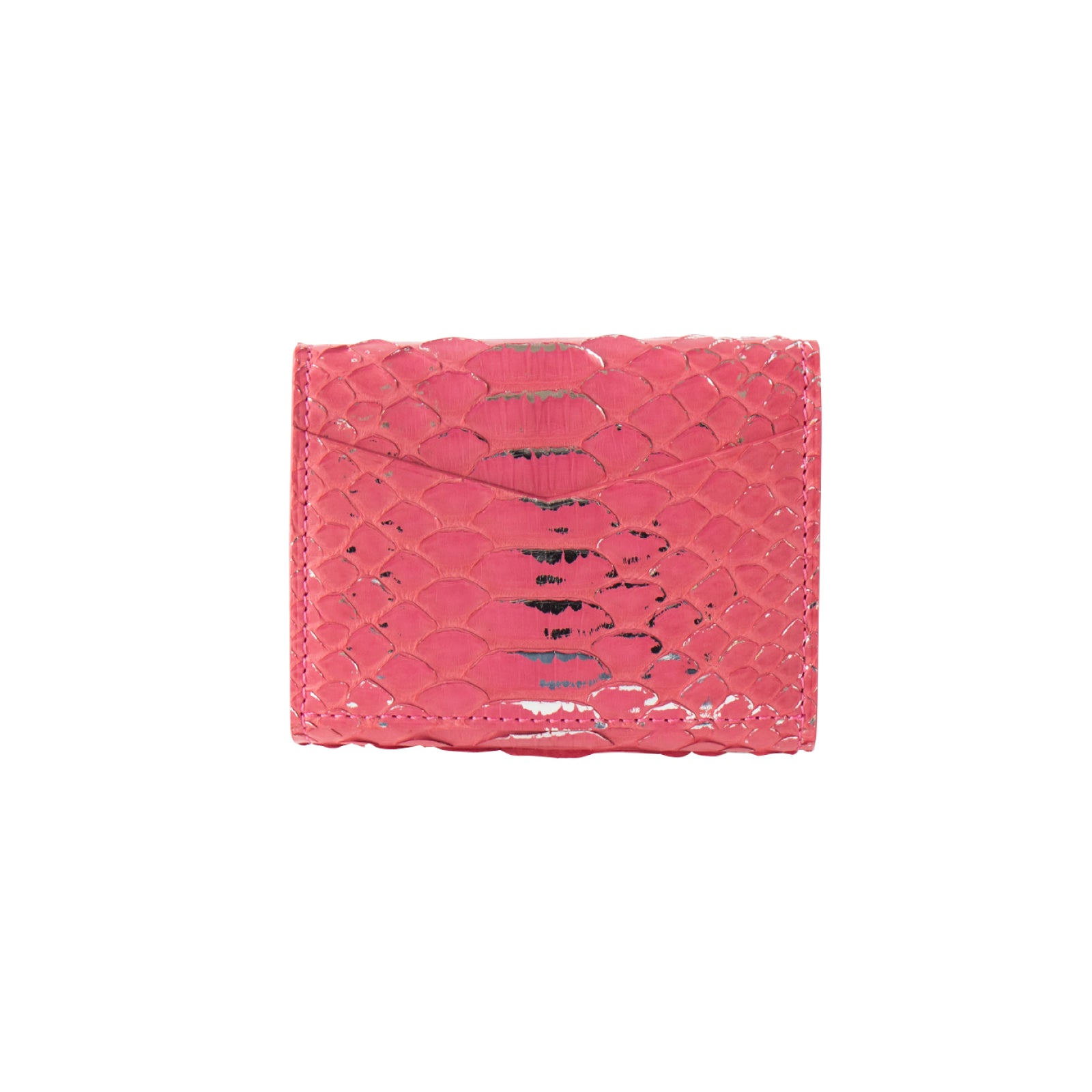 [Made to order 9/13 (Fri) - 9/23 (Mon)] Handy Wallet Opera Lily Foil Python / Silver Pink