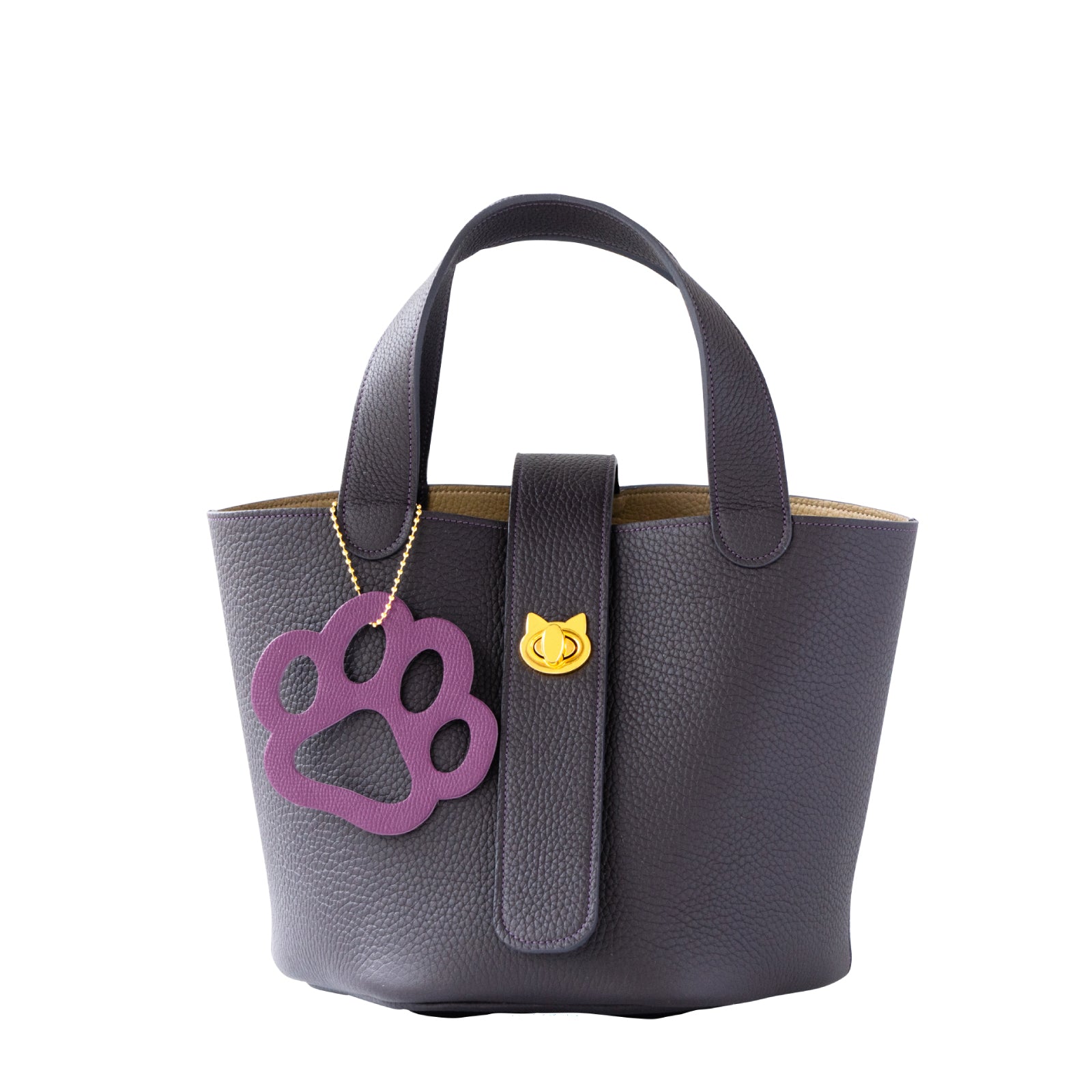 【6/8(日) 1日限定販売】【数量限定 】バゲットバッグ  PAW (パウ) 肉球チャーム付き　  トリヨンクレマンス  /  レザン