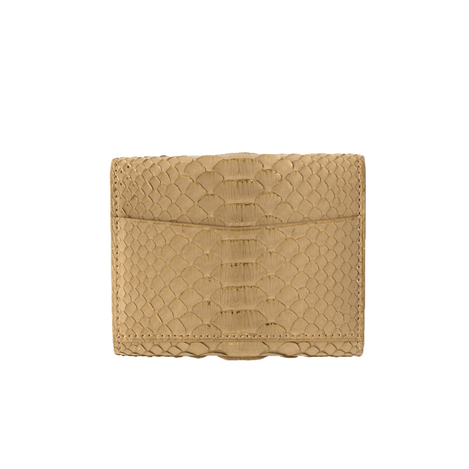 [Made to order 9/13 (Fri) - 9/23 (Mon)] Handy Wallet Opera Lily Grande Foil Python / Gold Beige