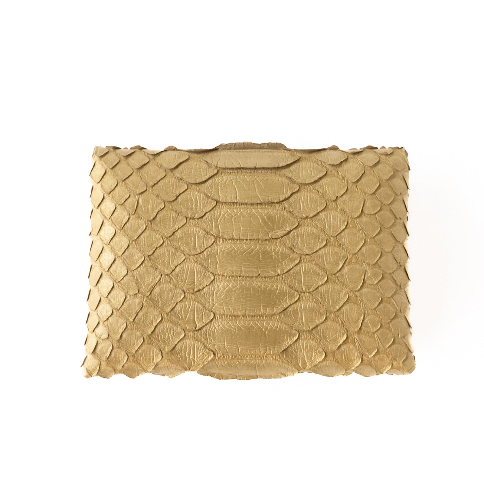 Seamless wallet gold python / antique gold