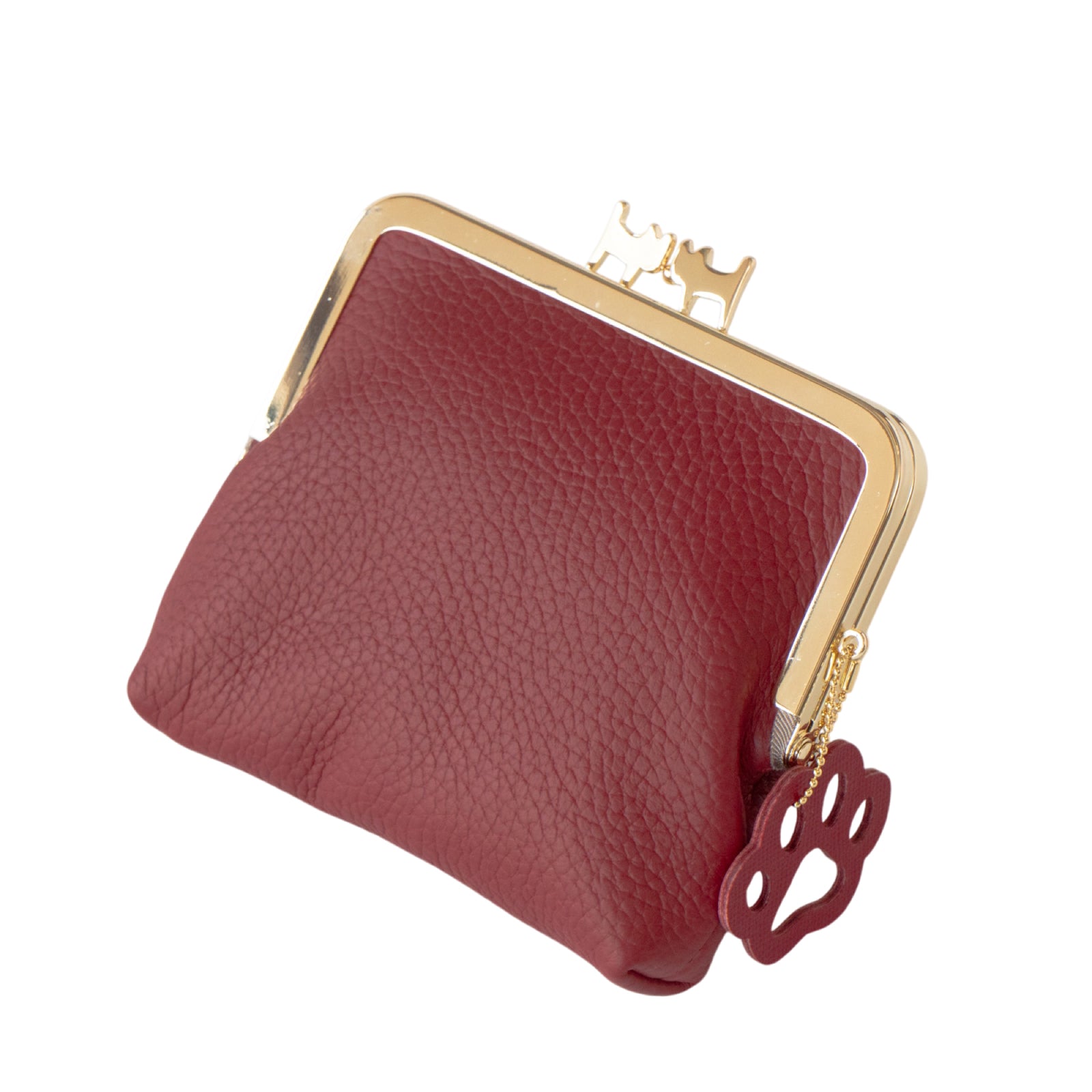 にゃまぐちウォレット　キュイール・マッシュ  / ボルドー