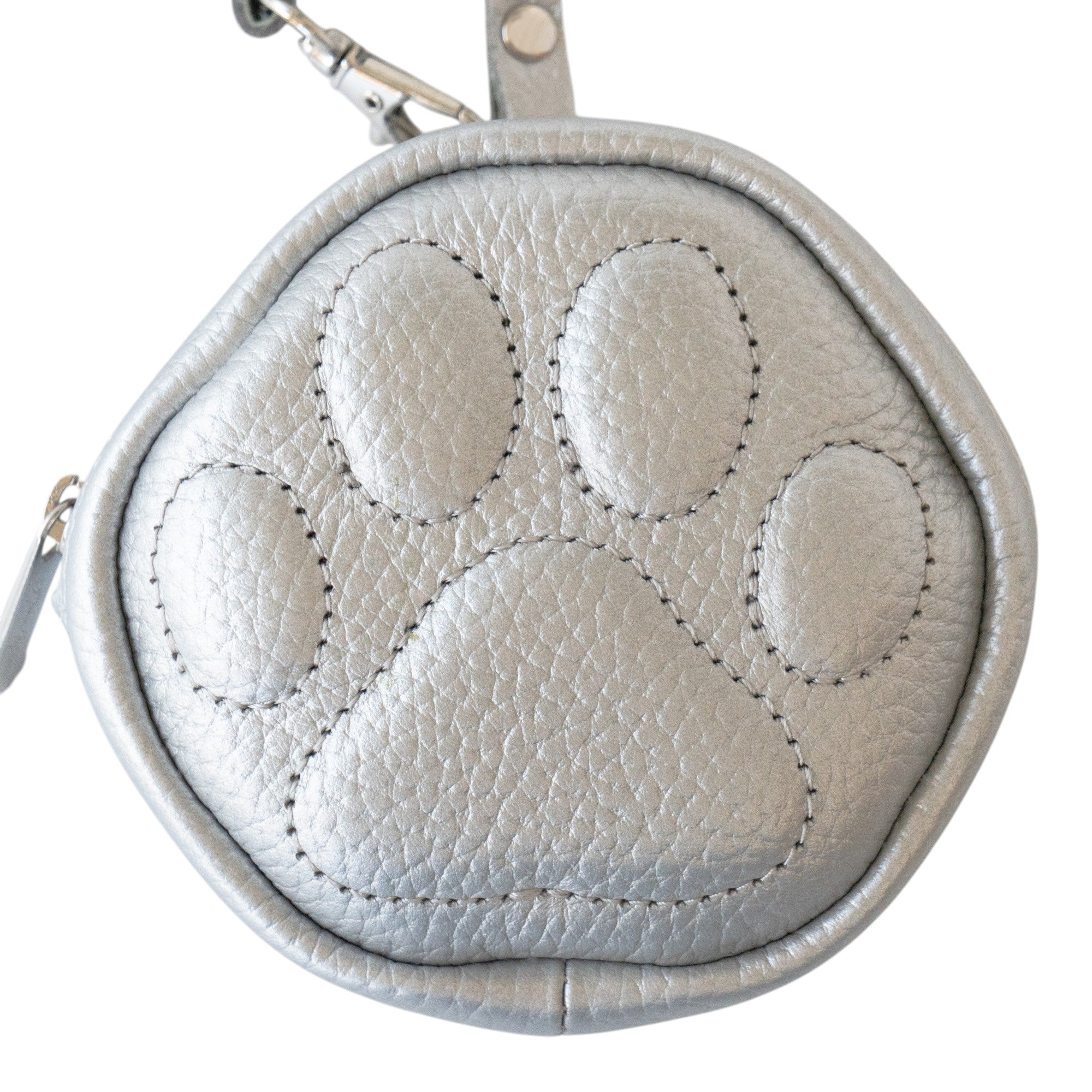 PAW Charm Pouch Cuir Mash / Silver