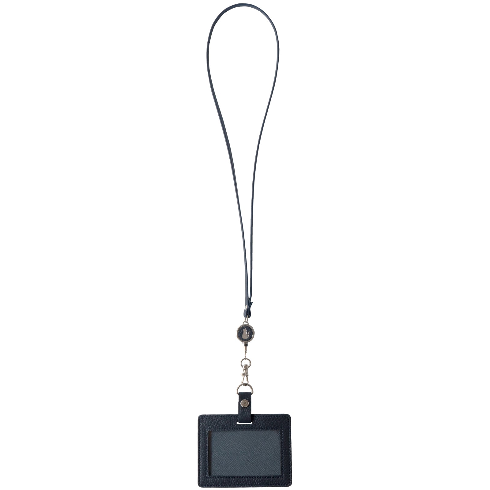 【受注販売：7/24(金)22:00～26(日)】【初回10%OFF】ストラップが選べるIDカードホルダー / ブルーニュイ