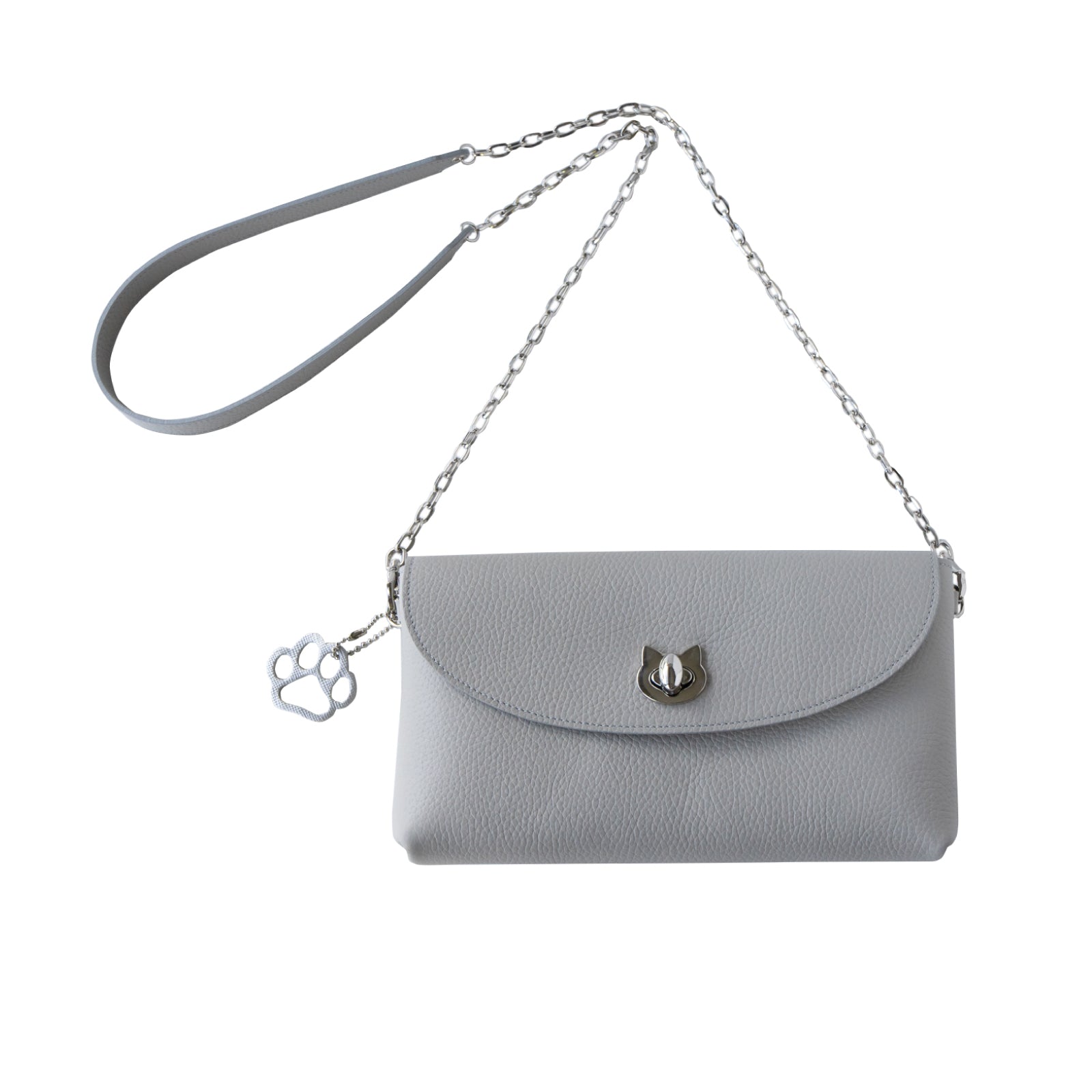 [8/22 (Thu) One-day only, pre-order sale] Furnya Pochette Cuir Mache / Light Gray