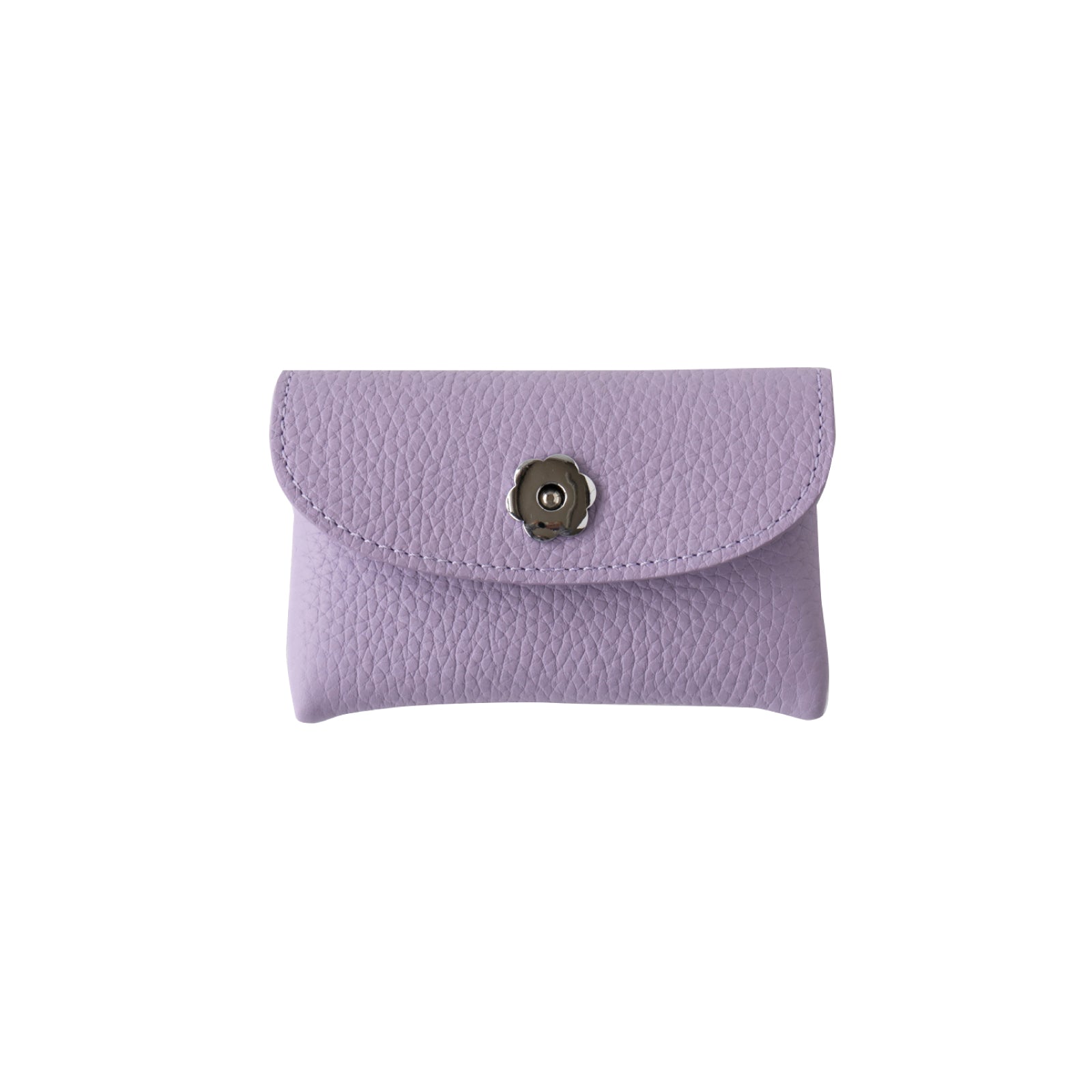 [Year-end Thanksgiving Sale] Flap Wallet Fleur Mini Cuir Mache / Lavender