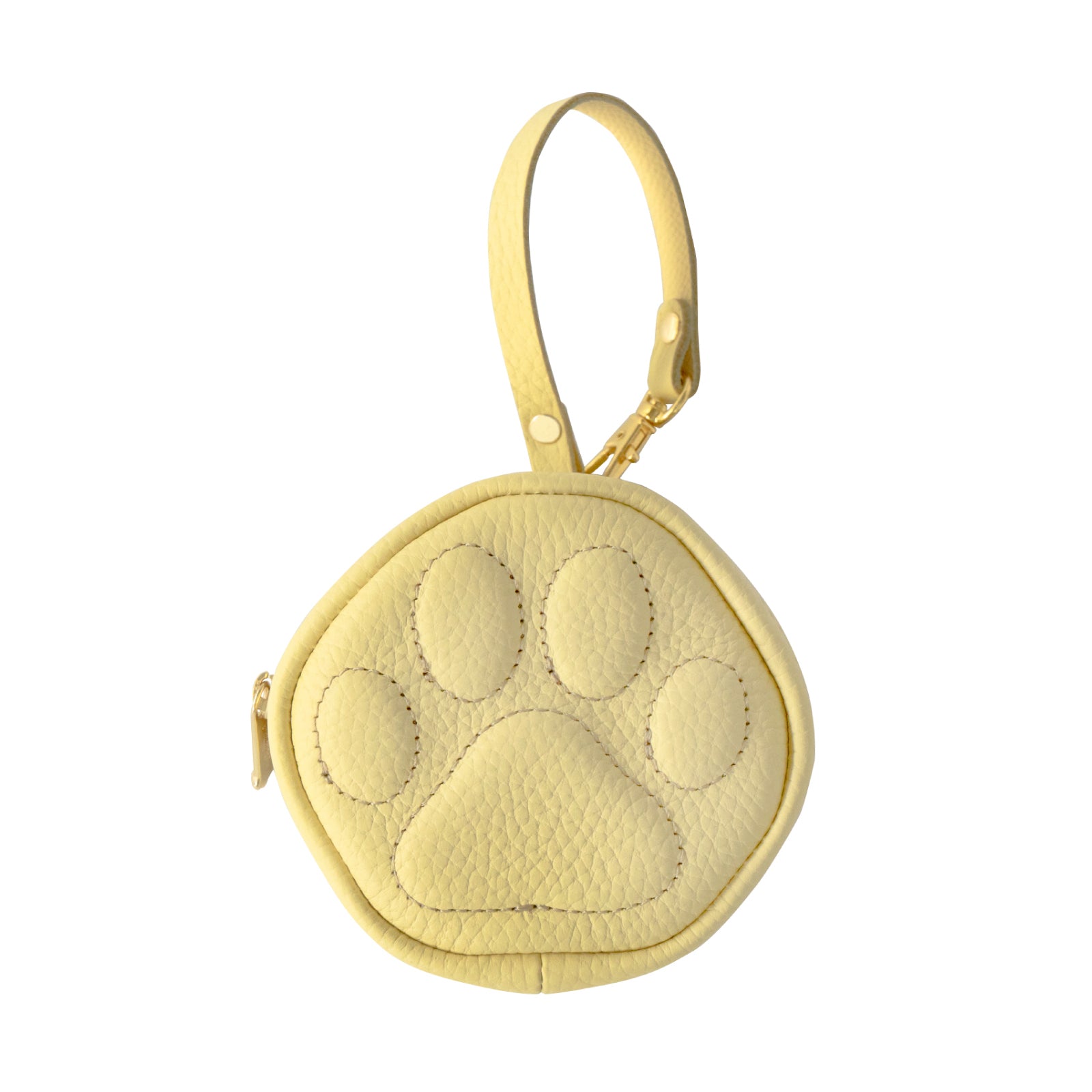 PAWチャームポーチ　キュイール　マッシュ  /  ジョーヌプッサン