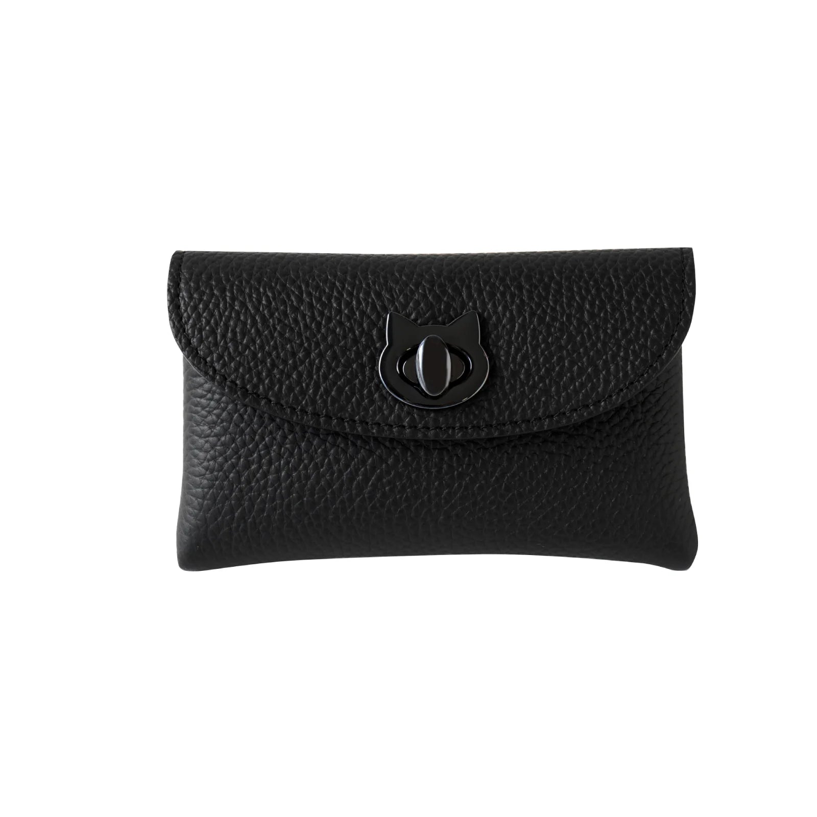 Frunya Medium Flap Wallet in Cuir Mache / Black [Choose your hardware]