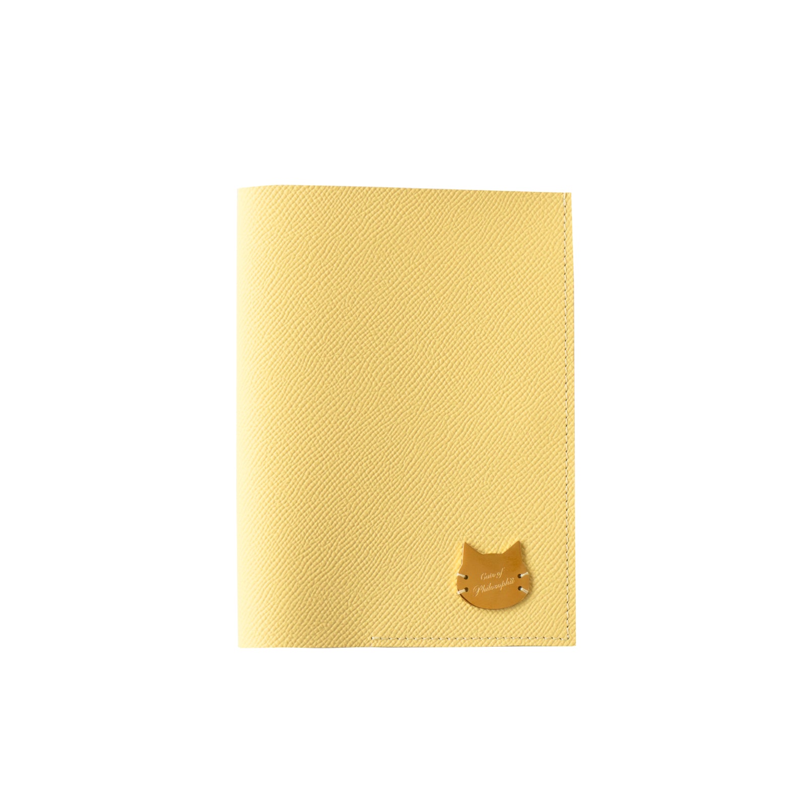 Cat Help Notebook Cover Cuir Minerva / Canary