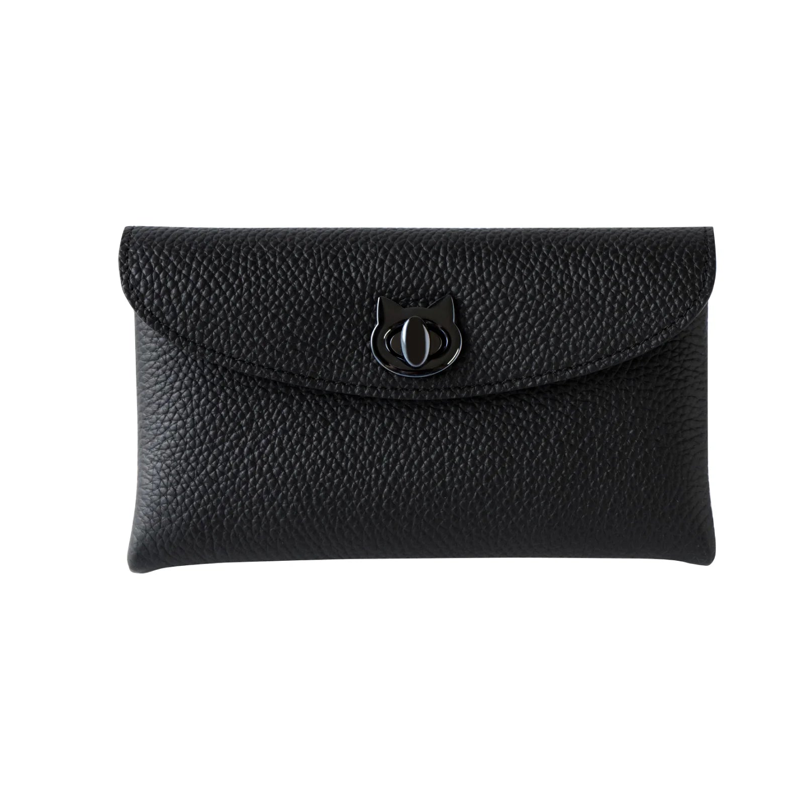 Frunya Long Flap Wallet in Cuir Mache / Black [Choose your hardware] 