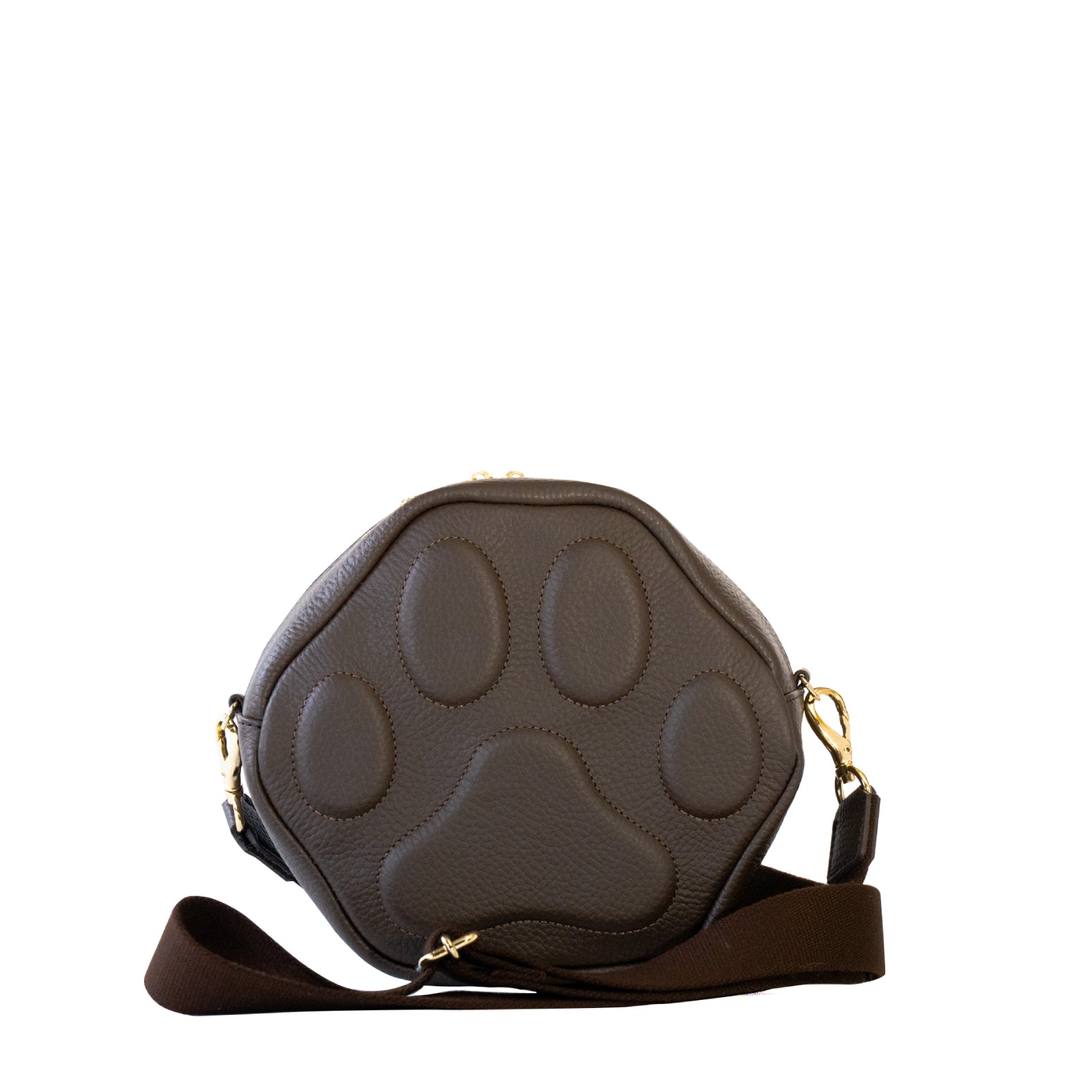 PAWポシェット  キュイール・マッシュ  /  チョコ