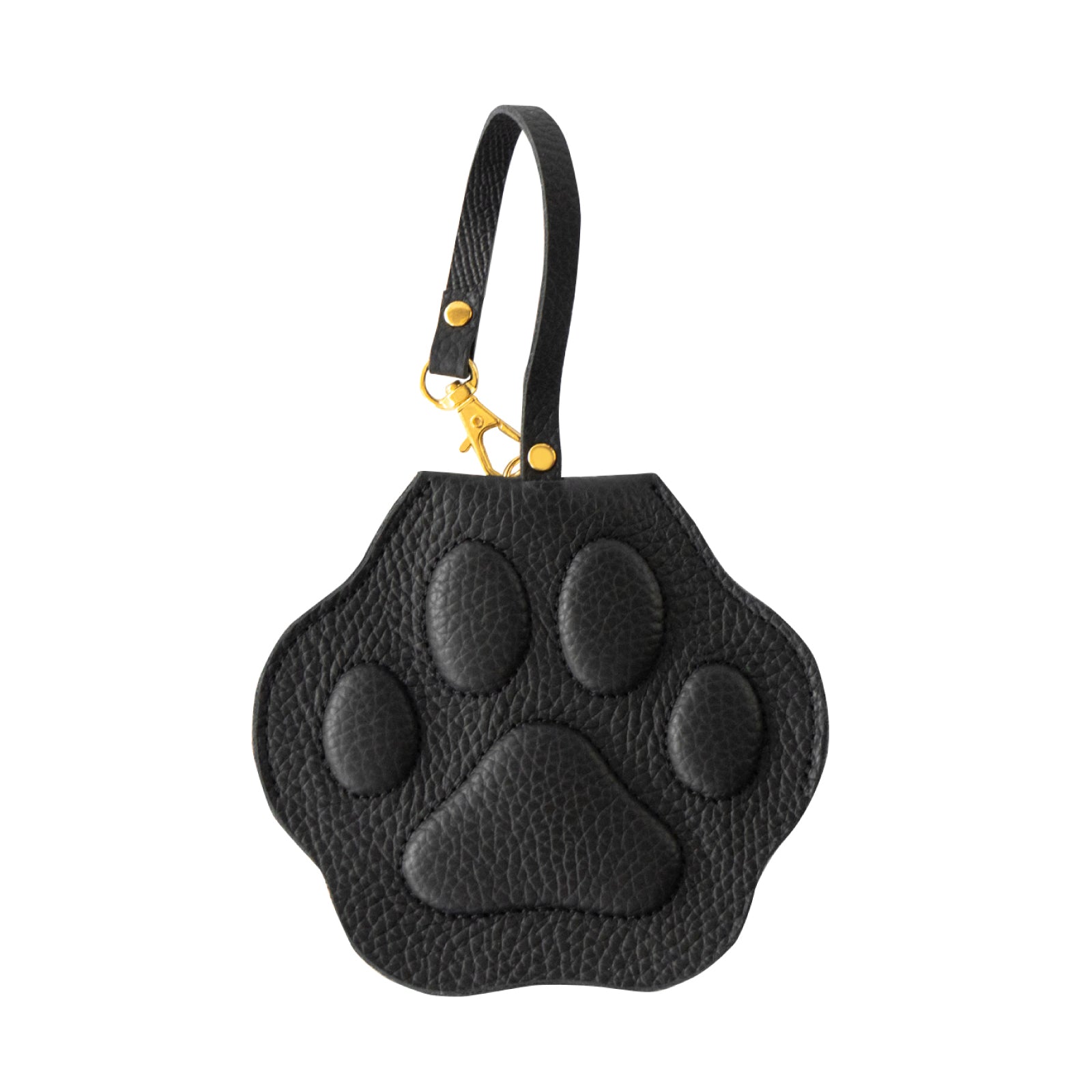 【11/21(金)22:00～ 26時間限定販売】PAWパスケースクロシェット    キュイール・マッシュ / ブラック [選べる金具]