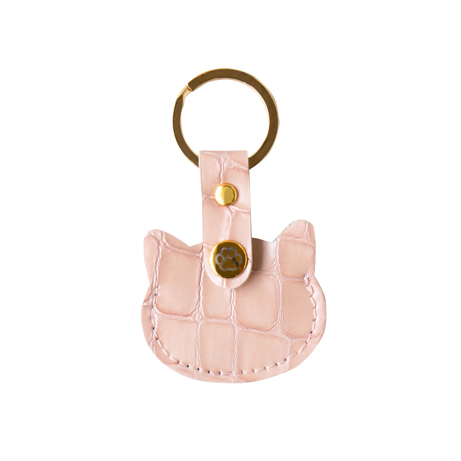 500円玉ホルニャー　クロメールレザー  /  ピーチジュレ