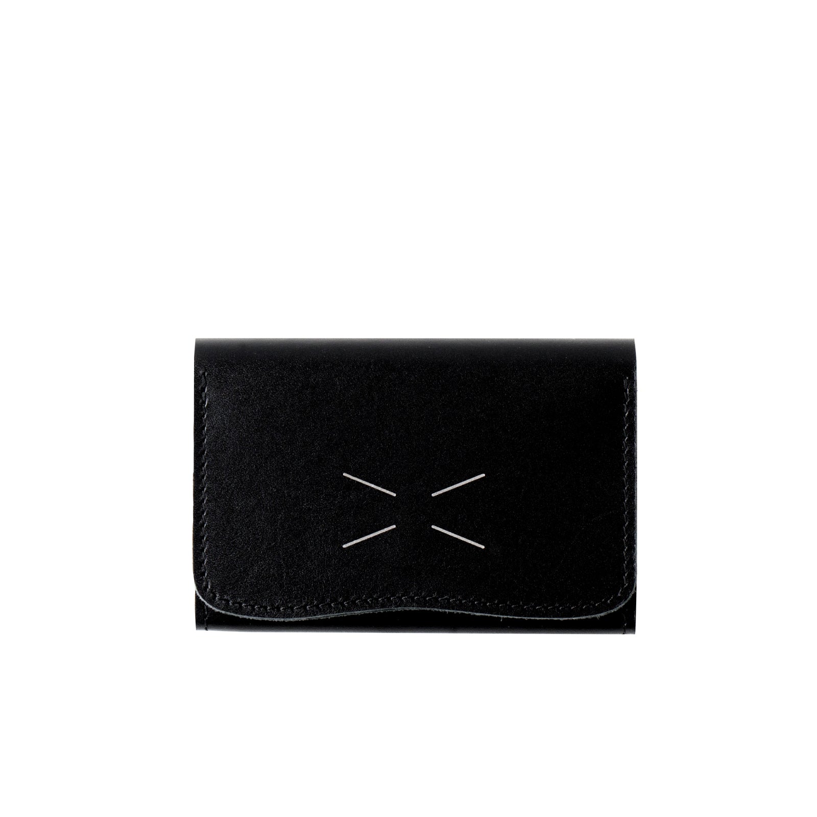 [Limited sale on Thursday, May 22nd] Tomcat business card holder in kid leather / black