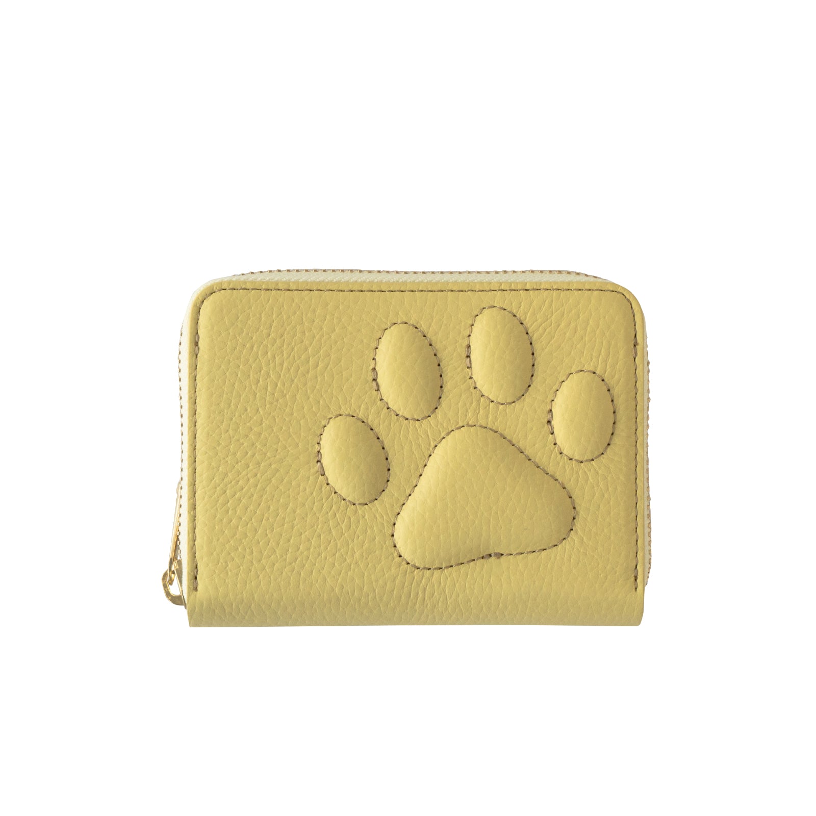 PAWラウンドファスナーミドル財布    キュイール・マッシュ  /  ジョーヌプッサン