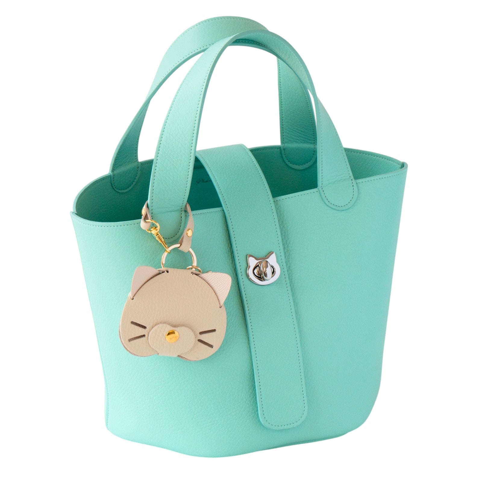 【7/21(月)22:00～ / 26時間限定販売】にゃんフェイスチャーム  /  しろ　