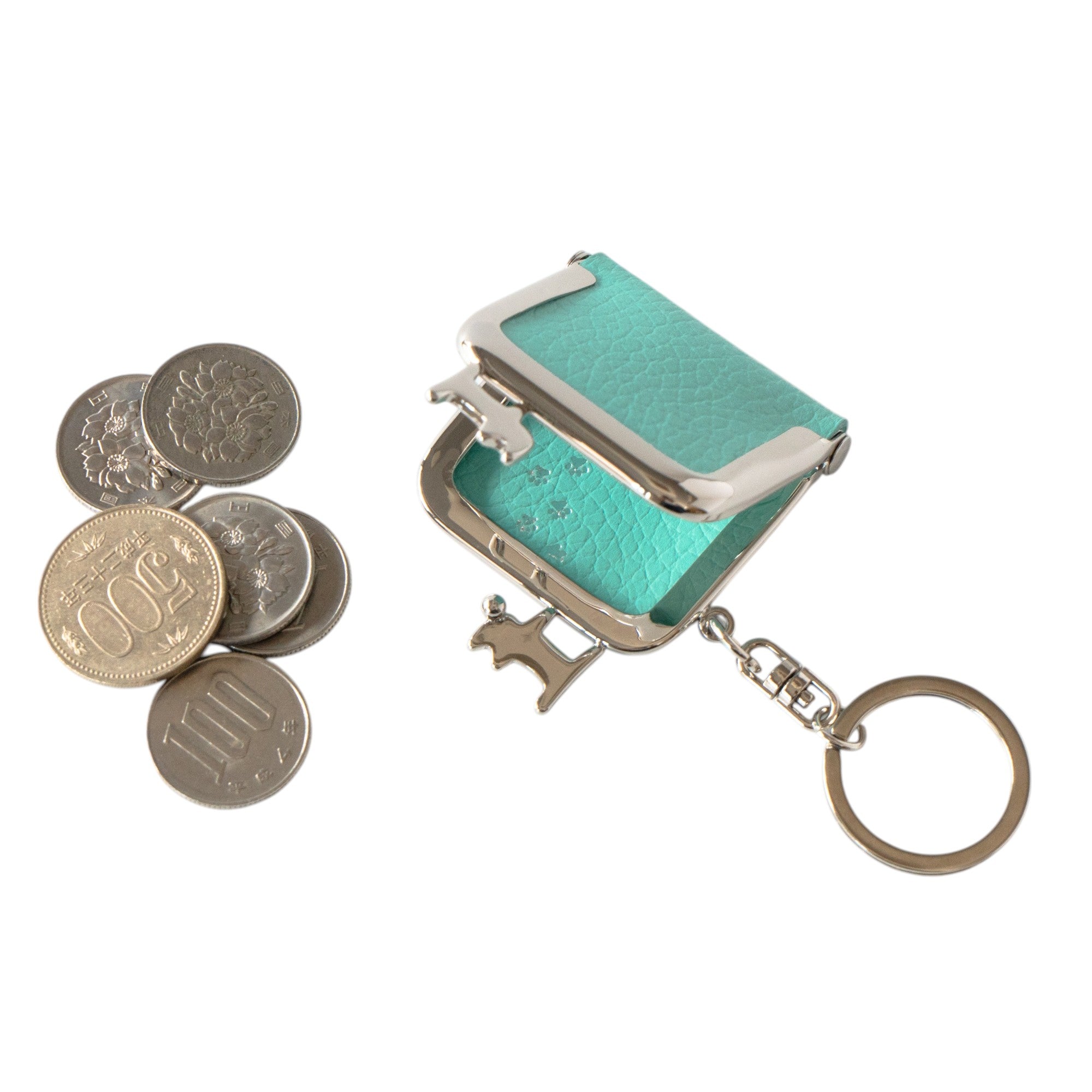 Petit Nyamaguchi Keychain Cuir Mâché / Blue Dragee