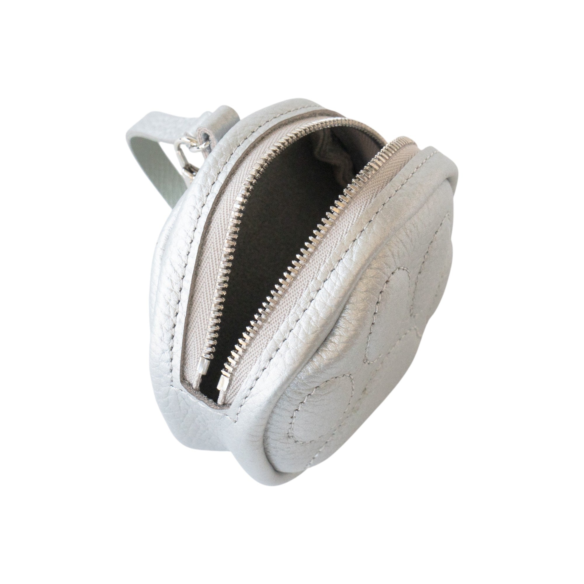 PAW Charm Pouch Cuir Mash / Silver