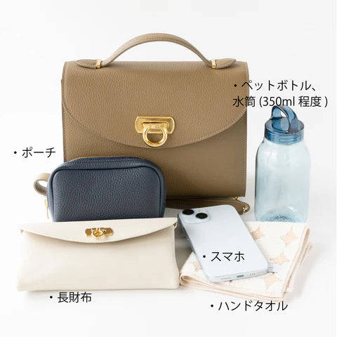 [Made to order 9/20 (Fri) - 9/29 (Sun)] 2WAY Boston Bag Loire 22 Cuir Mache / Turquoise 