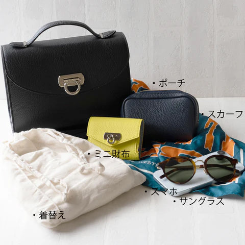 [Made to order 9/20 (Fri) - 9/29 (Sun)] 2WAY Boston Bag Loire 22 Cuir Mache / Turquoise 