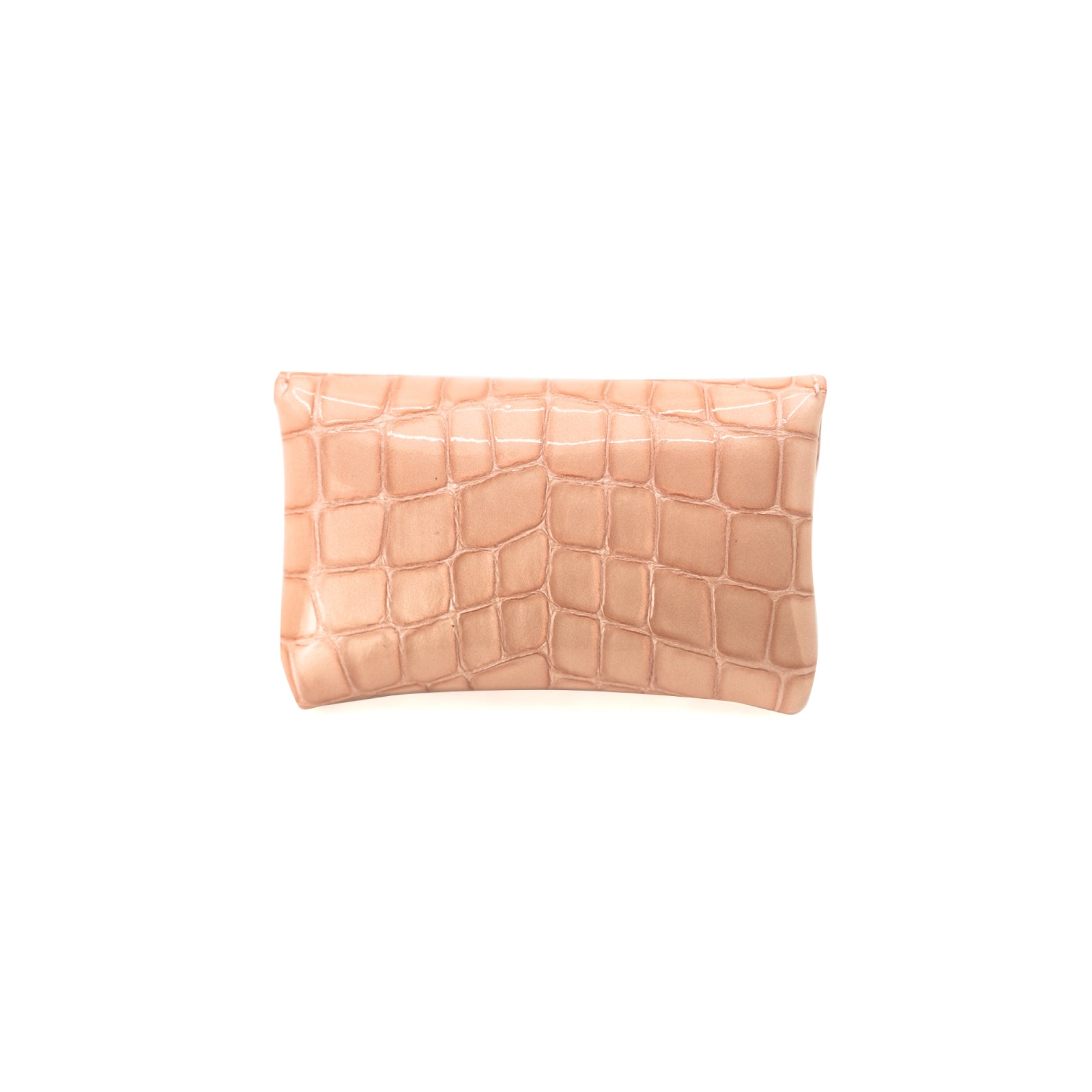 Flap Wallet Fleur Mini in Chromer Leather / Peach Jelly