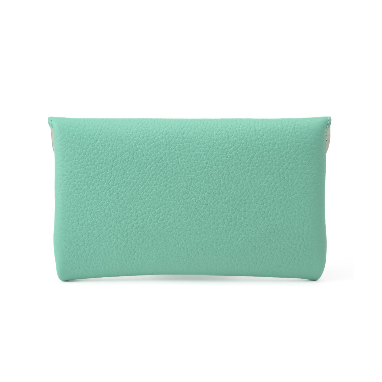 [Tiffany Blue / Back Color Order] Flap Wallet Fleur Long Taurillon Clemence
