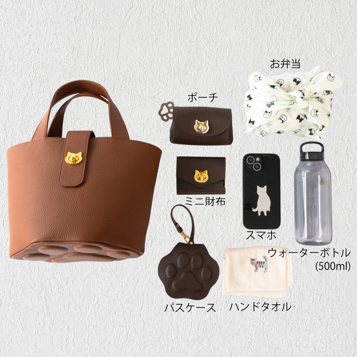 【受注販売：10/9(金)22:00〜13(火)】バケットバッグ・PAW (パウ)   キュイール・マッシュ  / トゥルティエール