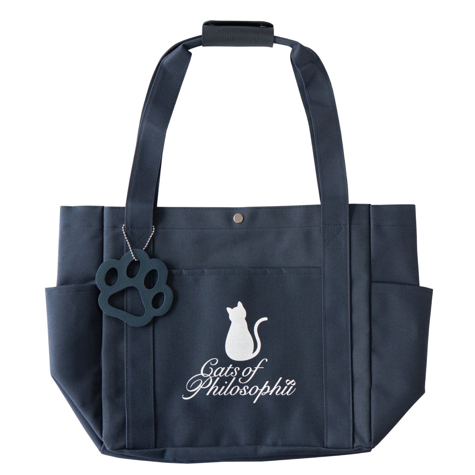 Rescue Cat Charity Logo Tote Bag / Navy 