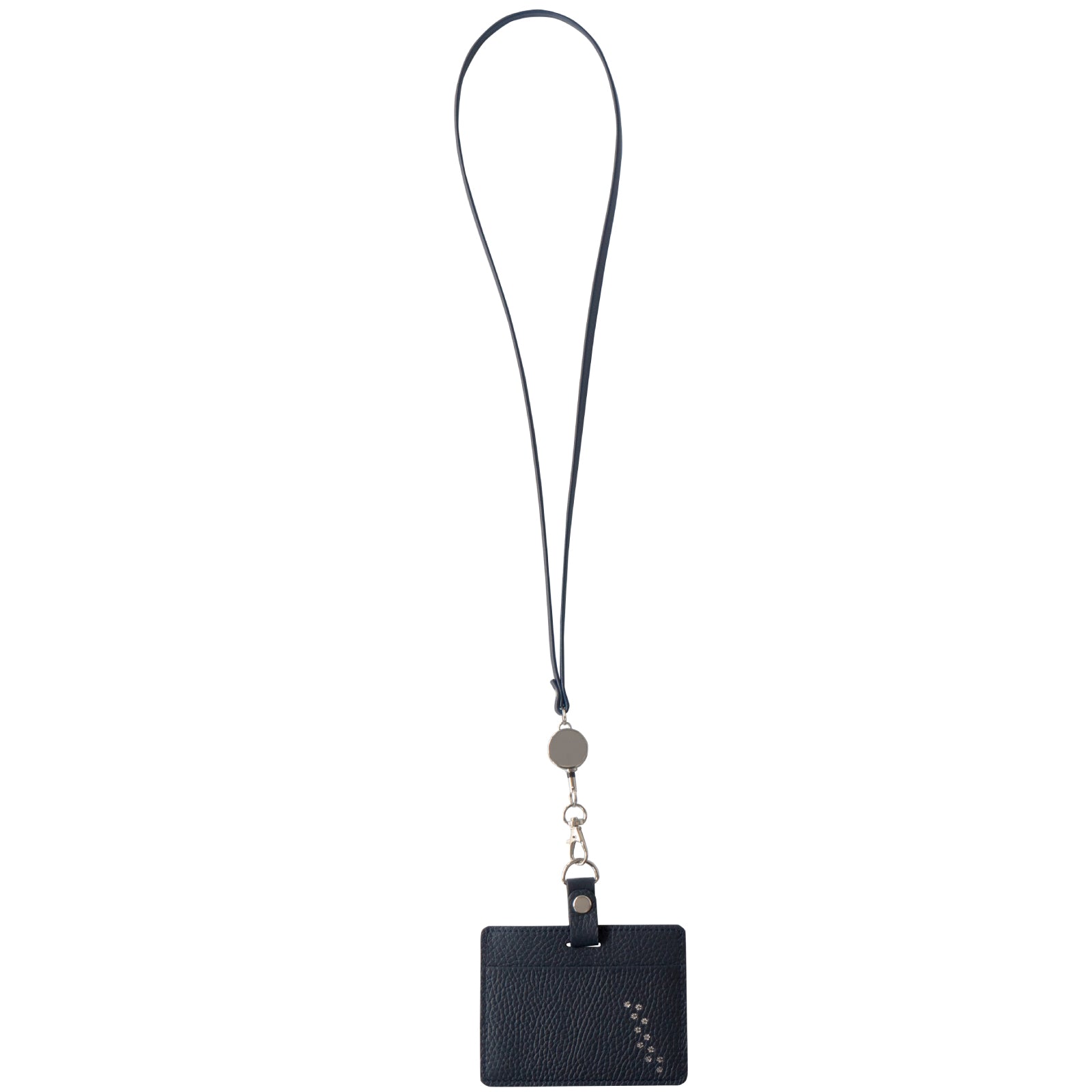 【受注販売：7/24(金)22:00～26(日)】【初回10%OFF】ストラップが選べるIDカードホルダー / ブルーニュイ