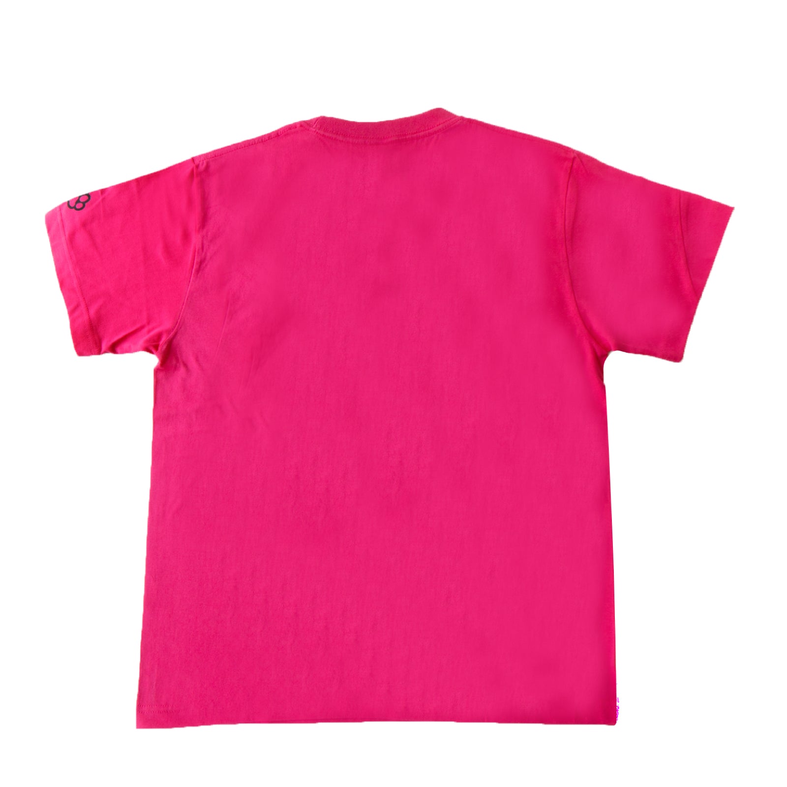 Cat print T-shirt [Black cat march] / Pink