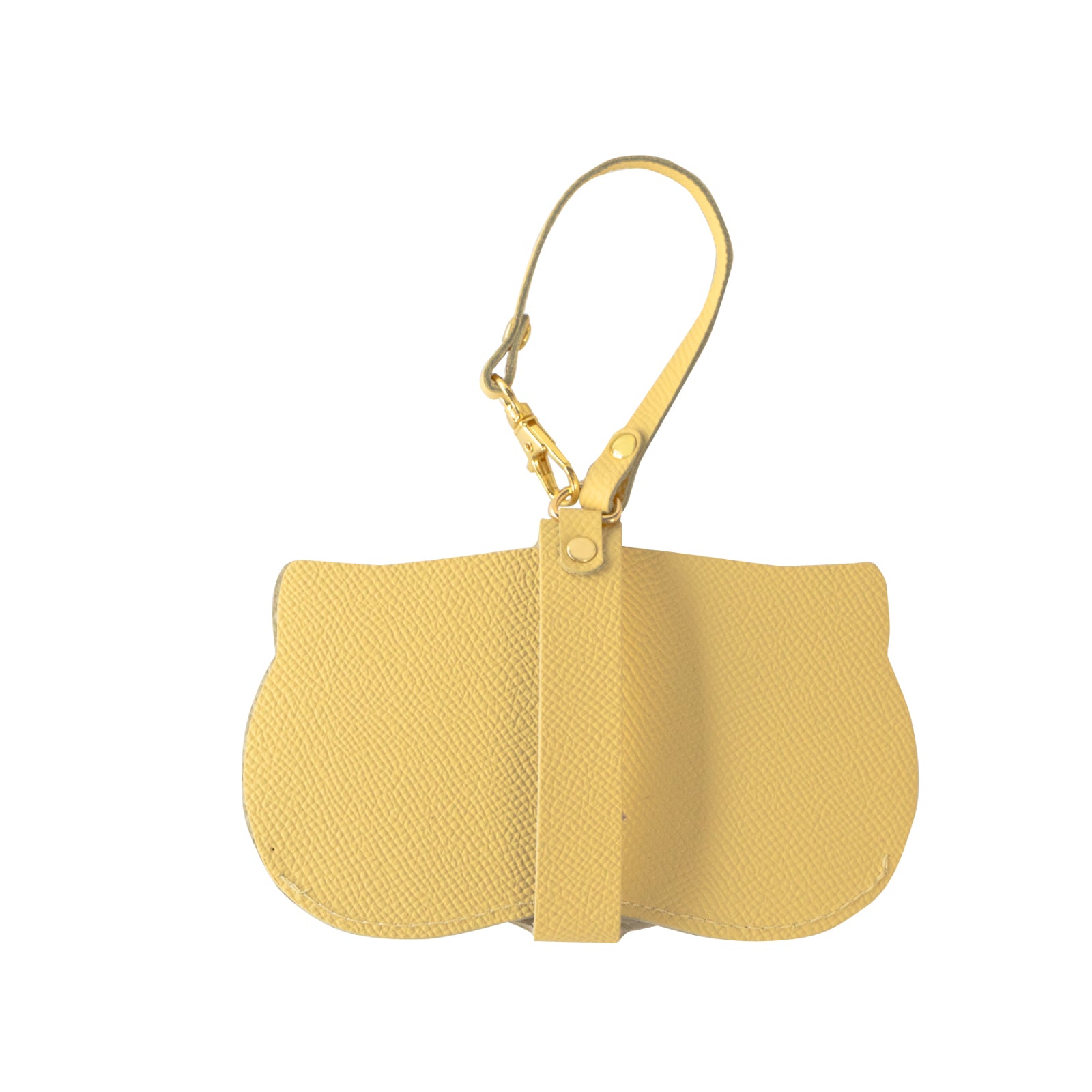 にゃんフェイス めがねケース   キュイール・ミネルバ  /  カナリア