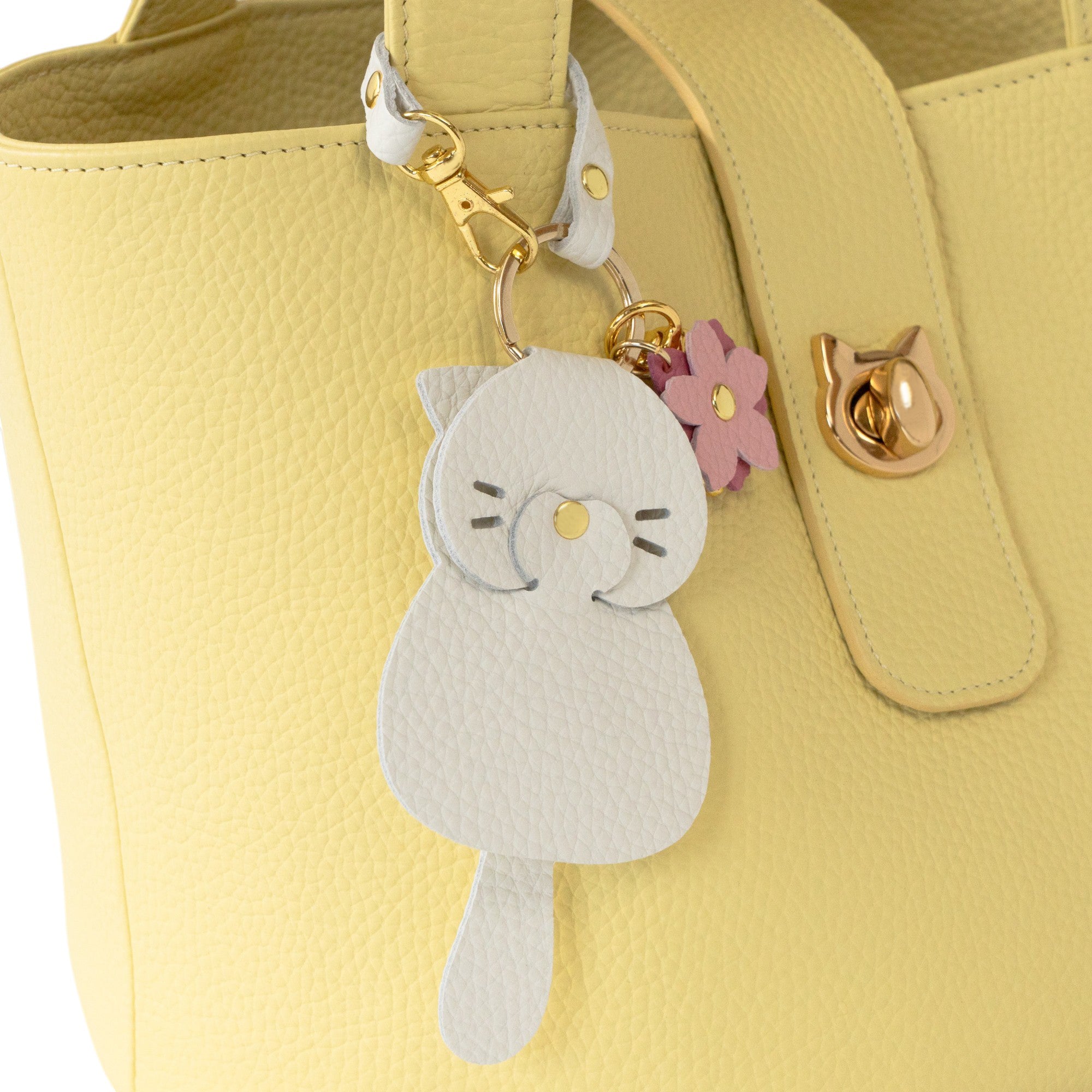 【3/20(金)20:00～ 数量限定】【さくらねこの日特別SET】バケットバッグ  PAW (パウ)  さくらねこチャームSET  /  ジョーヌプッサン